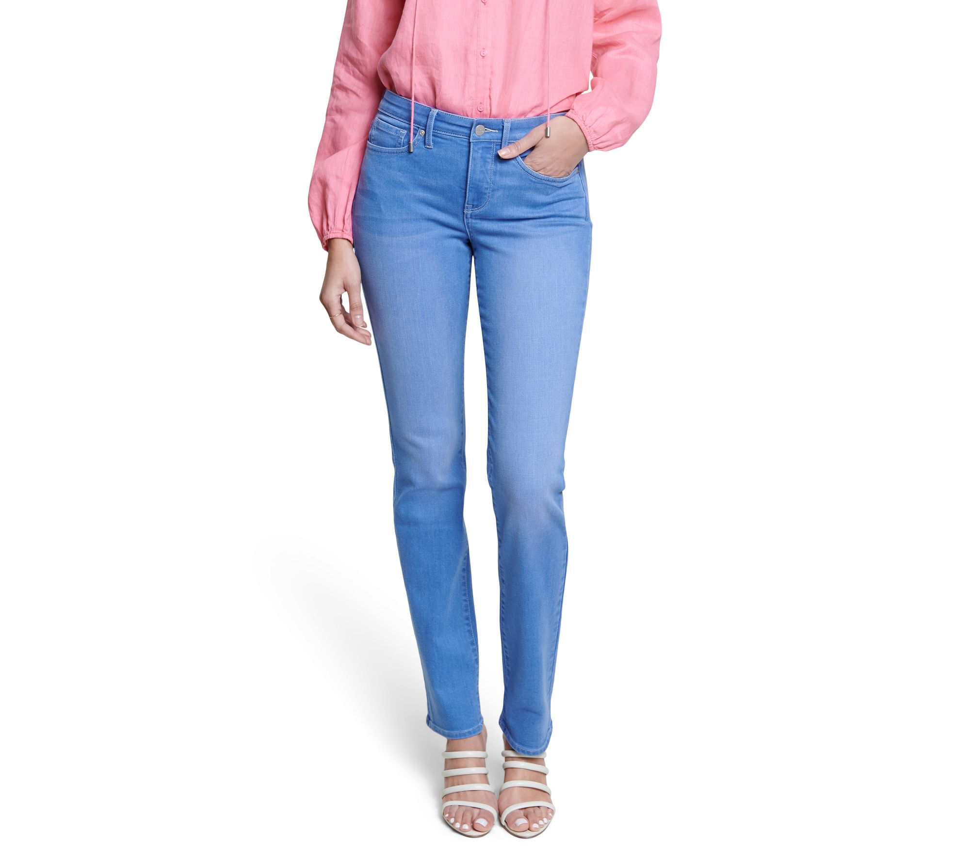 nydj sheri slim straight leg jean