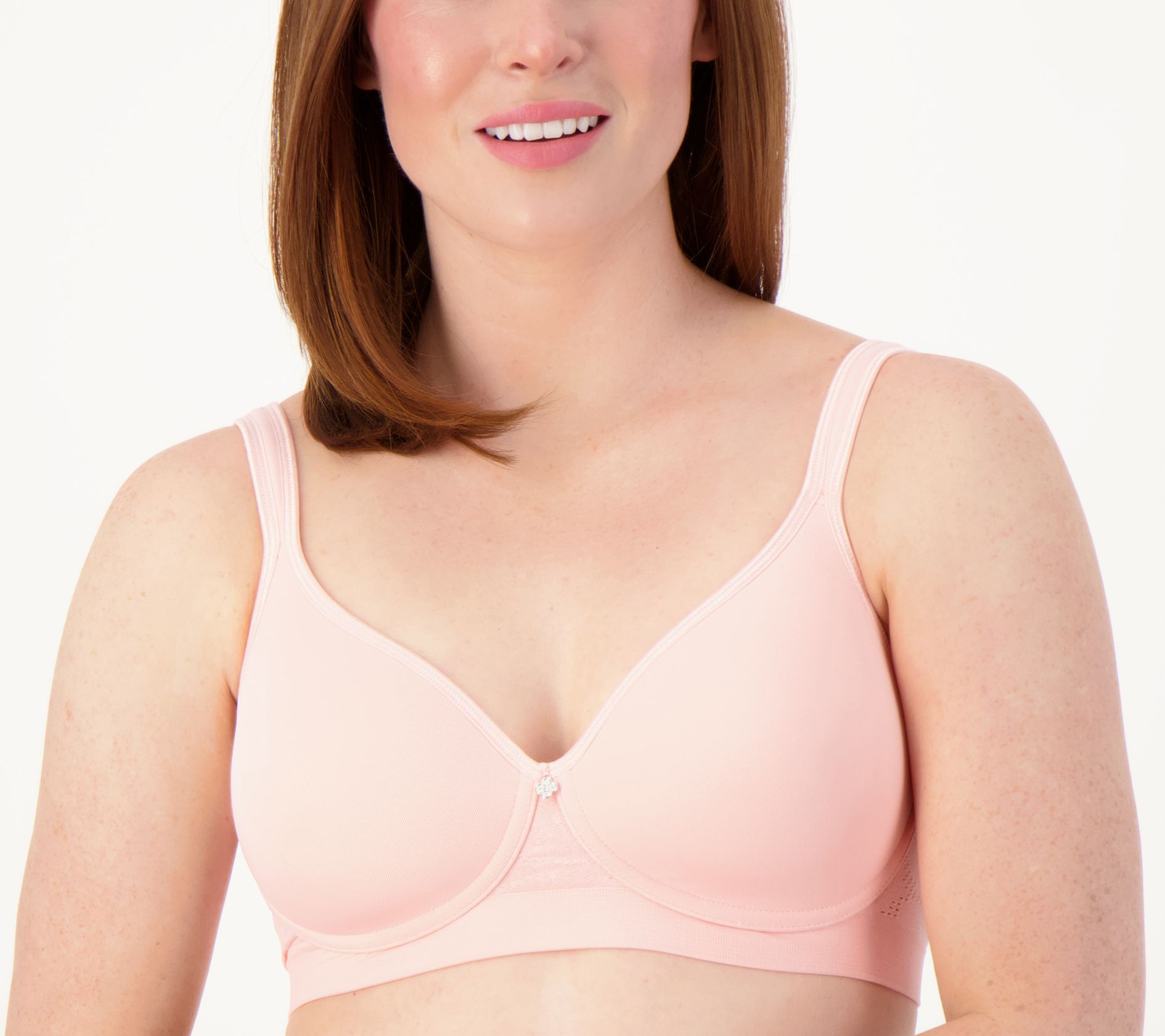 Details about   Breezies Microfiber and Lace Wirefree Contour Bra 