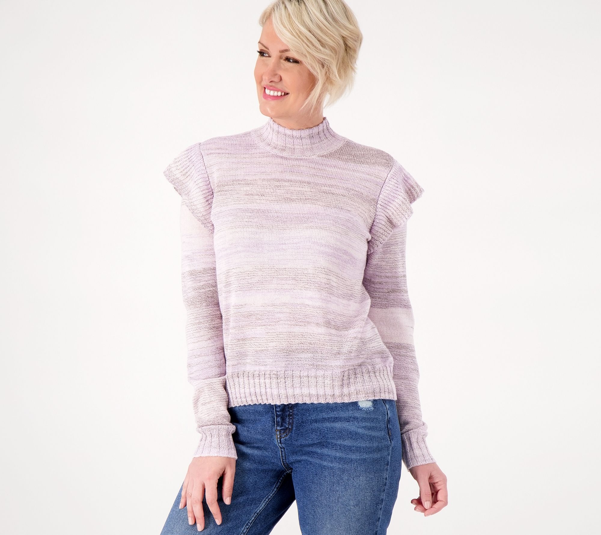 Slick Chicks Accessible Crew Neck Sweatshirt - Plum 