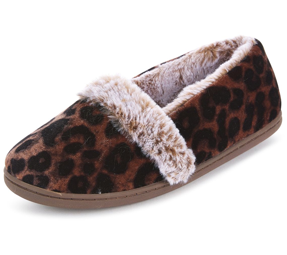 Women's Roxy Leopard Closed-Back Slippers