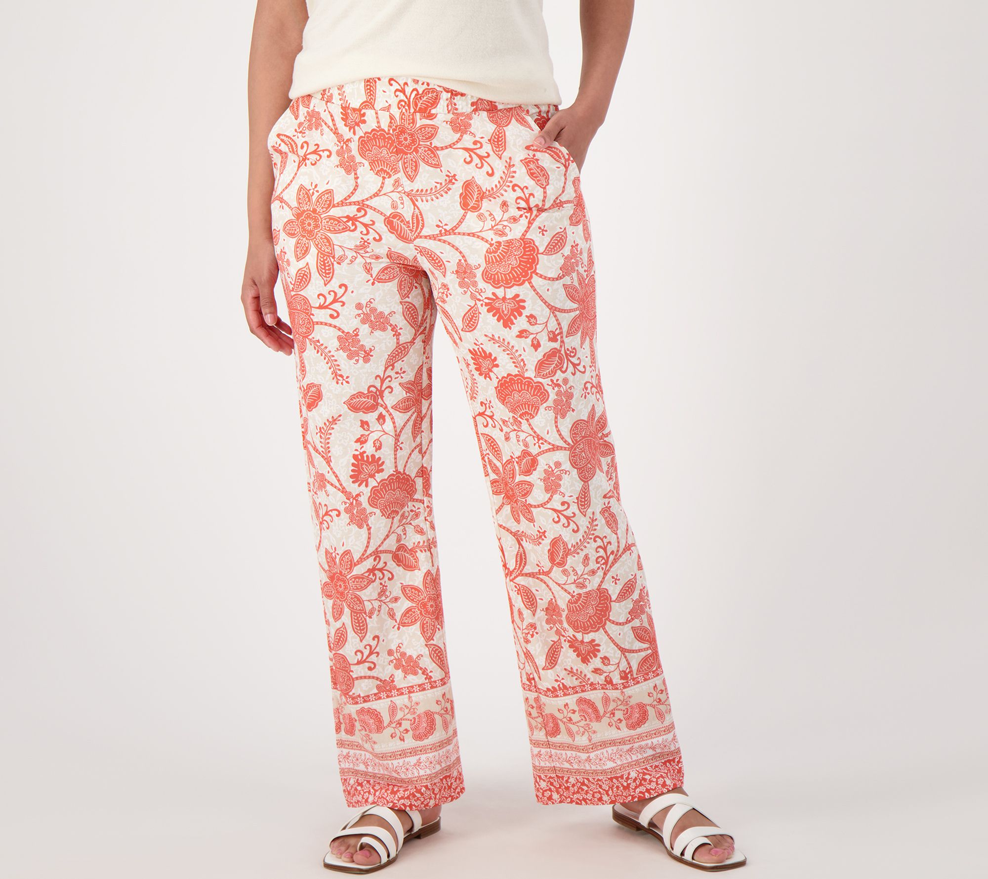Belle Beach by Kim Gravel Petite Cabana Knit Tropical Dreams Pant