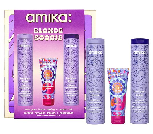 amika Blonde Boogie Bust Your Brass Toning and Repair Set