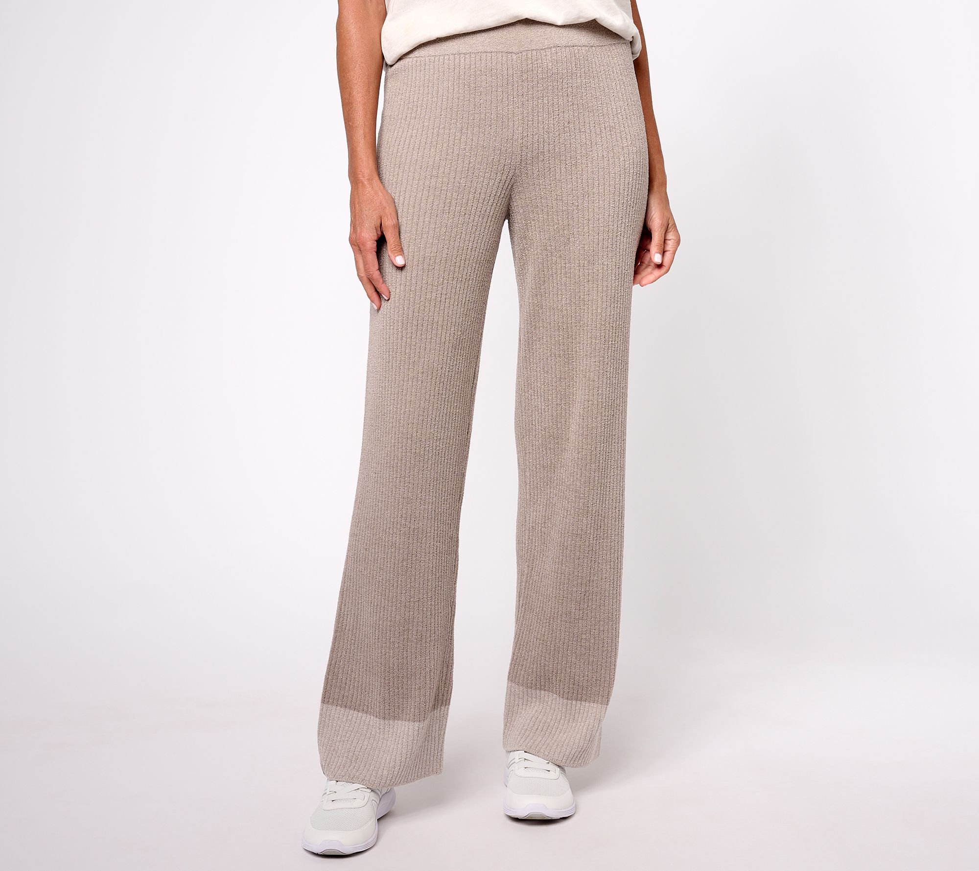 Barefoot Dreams Petite CozyChic Ultra Lite Heather Stripe Rib Pant