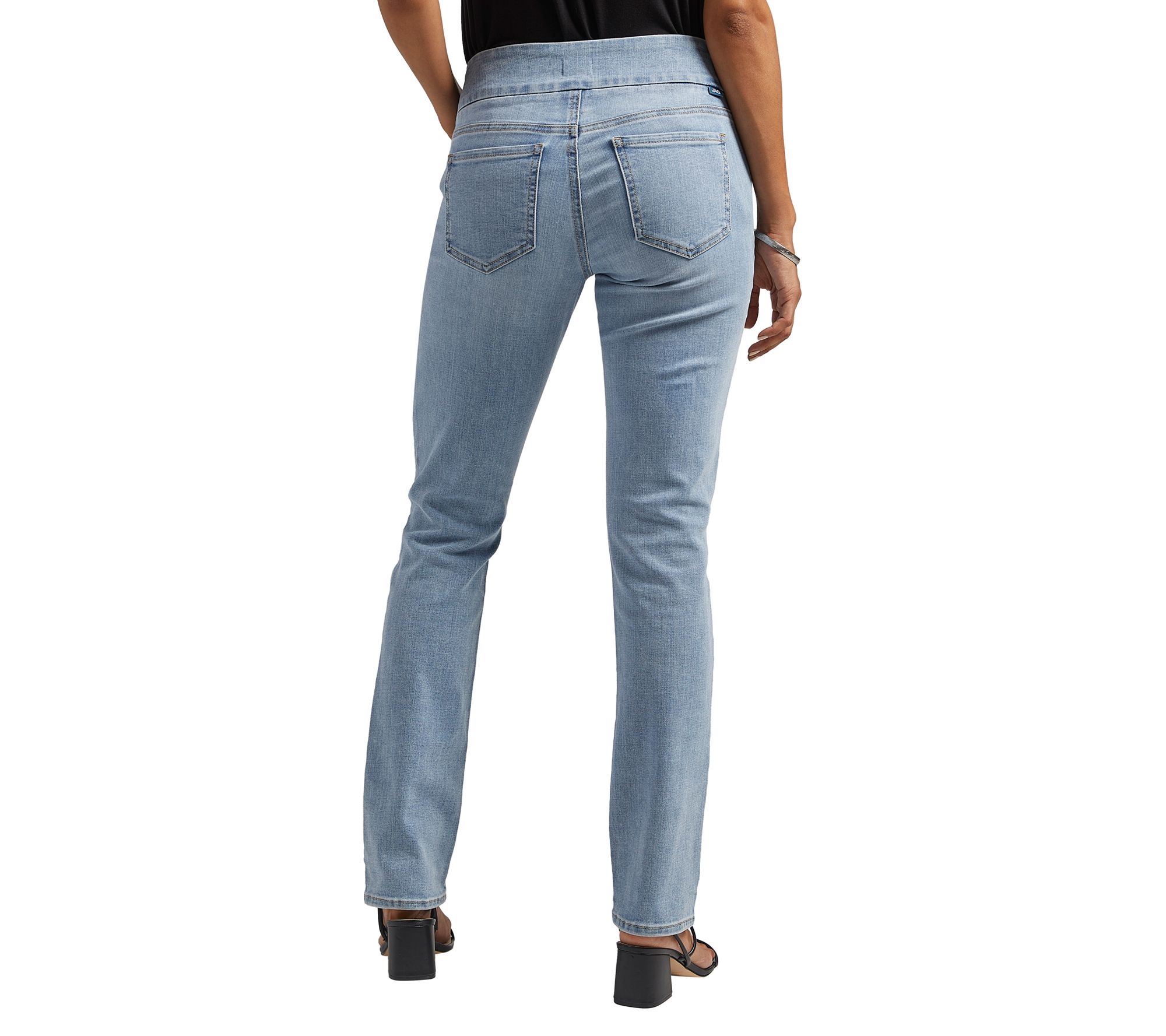 JAG Peri Mid Rise Straight Leg Jeans - Yacht Blue - QVC.com