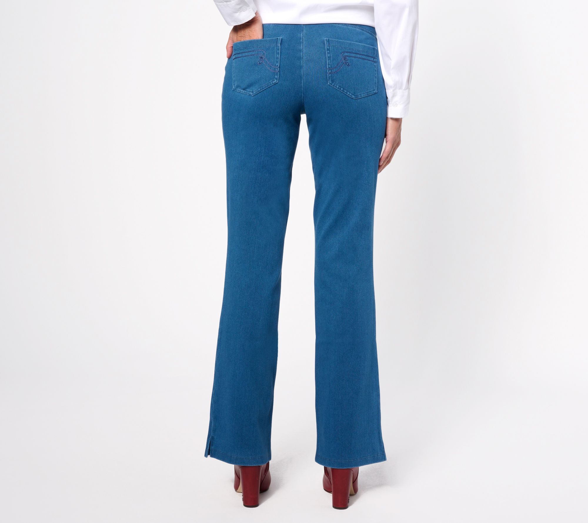 Women with Control Tall Elite Prime Stretch Denim Flare Pants