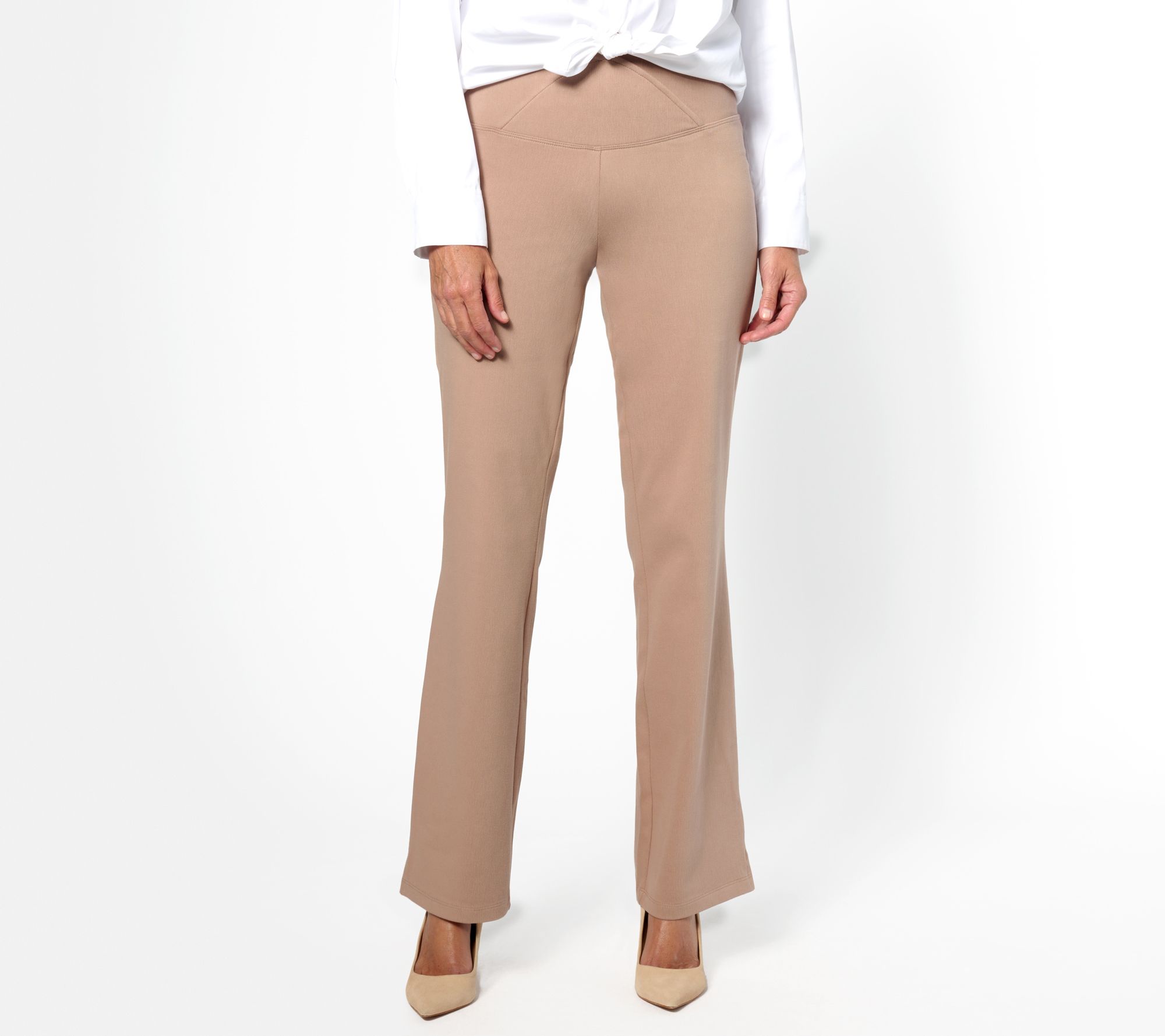 Women with Control Tall Elite Prime Stretch Denim Flare Pants