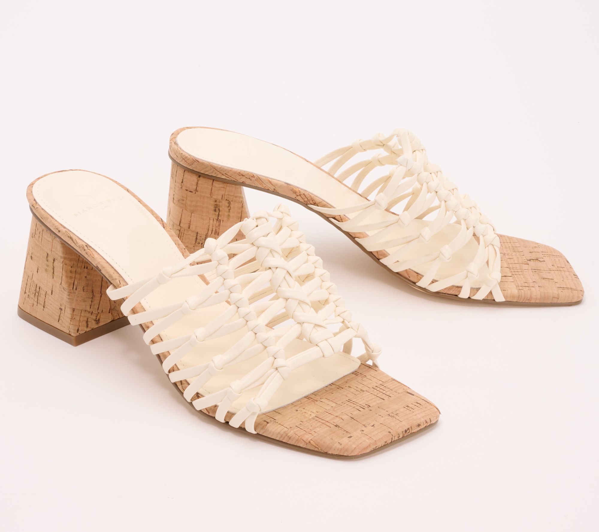 "As Is" Marc Fisher LTD Leather Heeled Mules- Colica