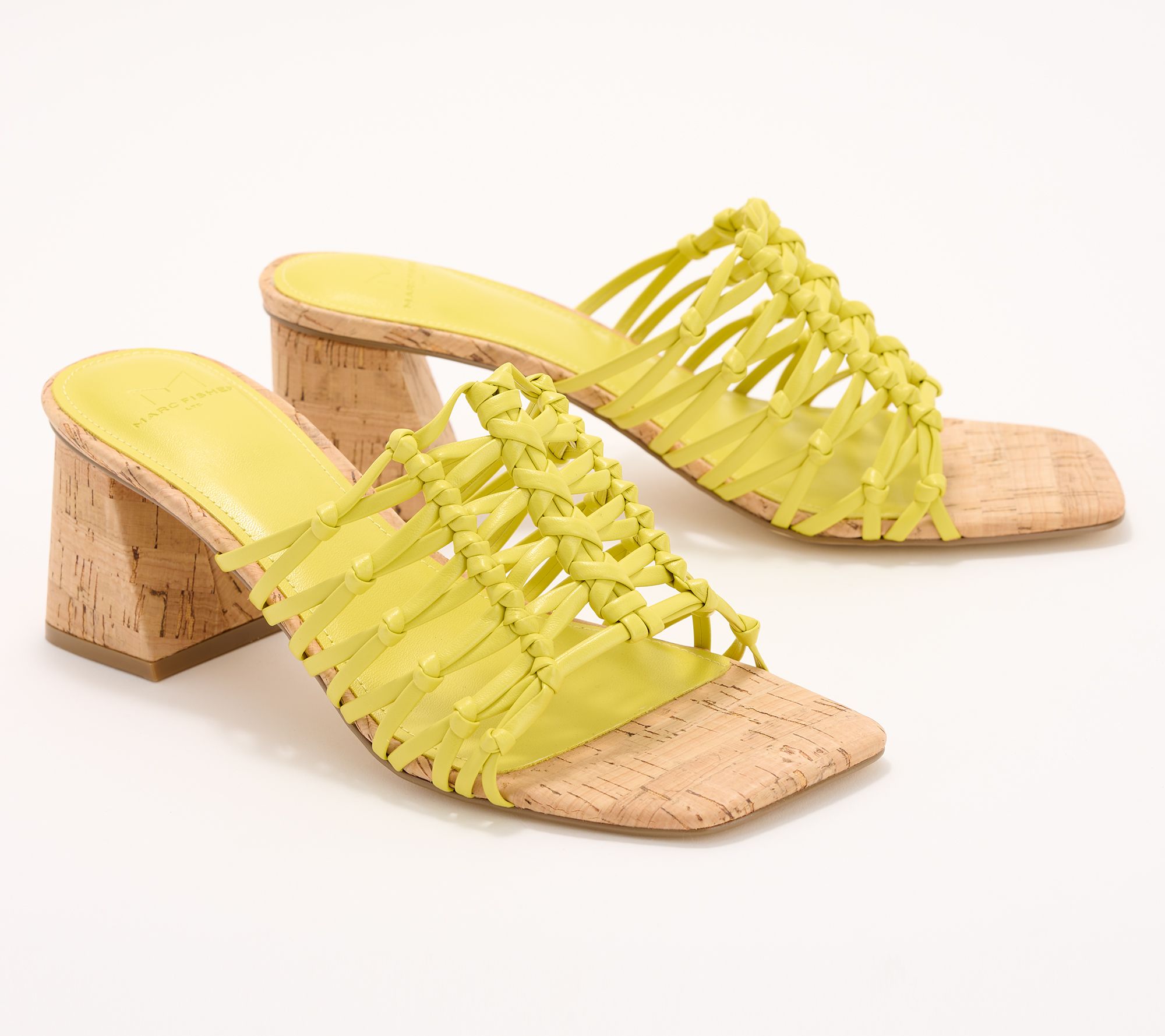 "As Is" Marc Fisher LTD Leather Heeled Mules- Colica