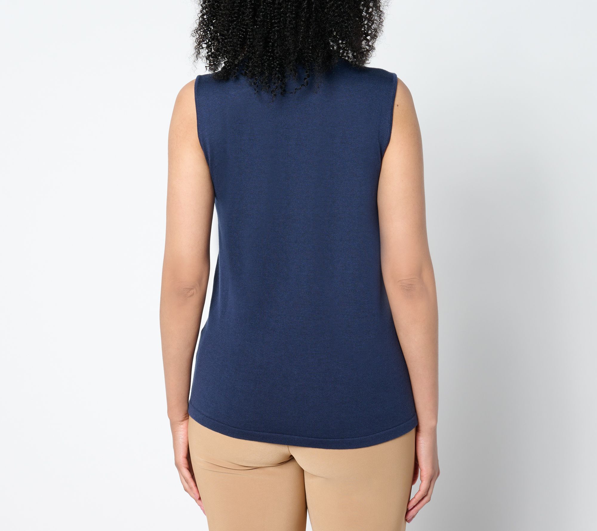 Joan Rivers Wardrobe Builders Sleeveless Turtleneck - QVC.com