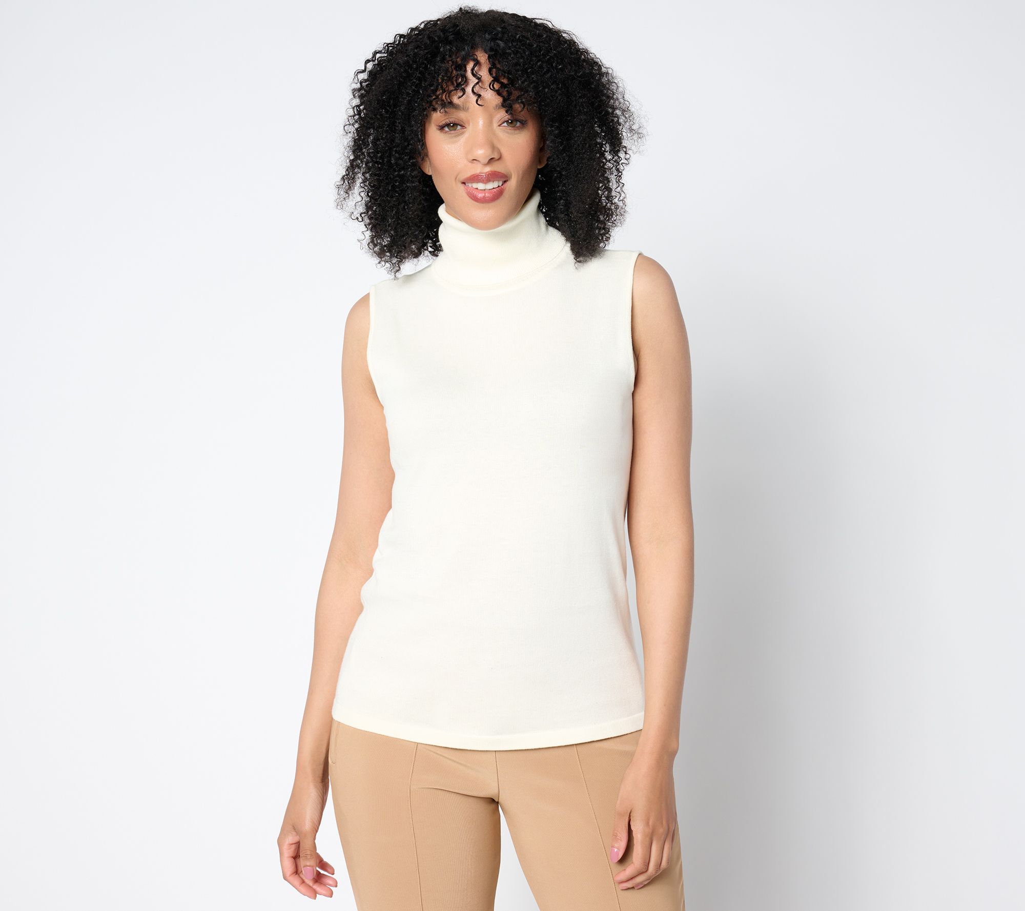 Joan Rivers Wardrobe Builders Sleeveless Turtleneck