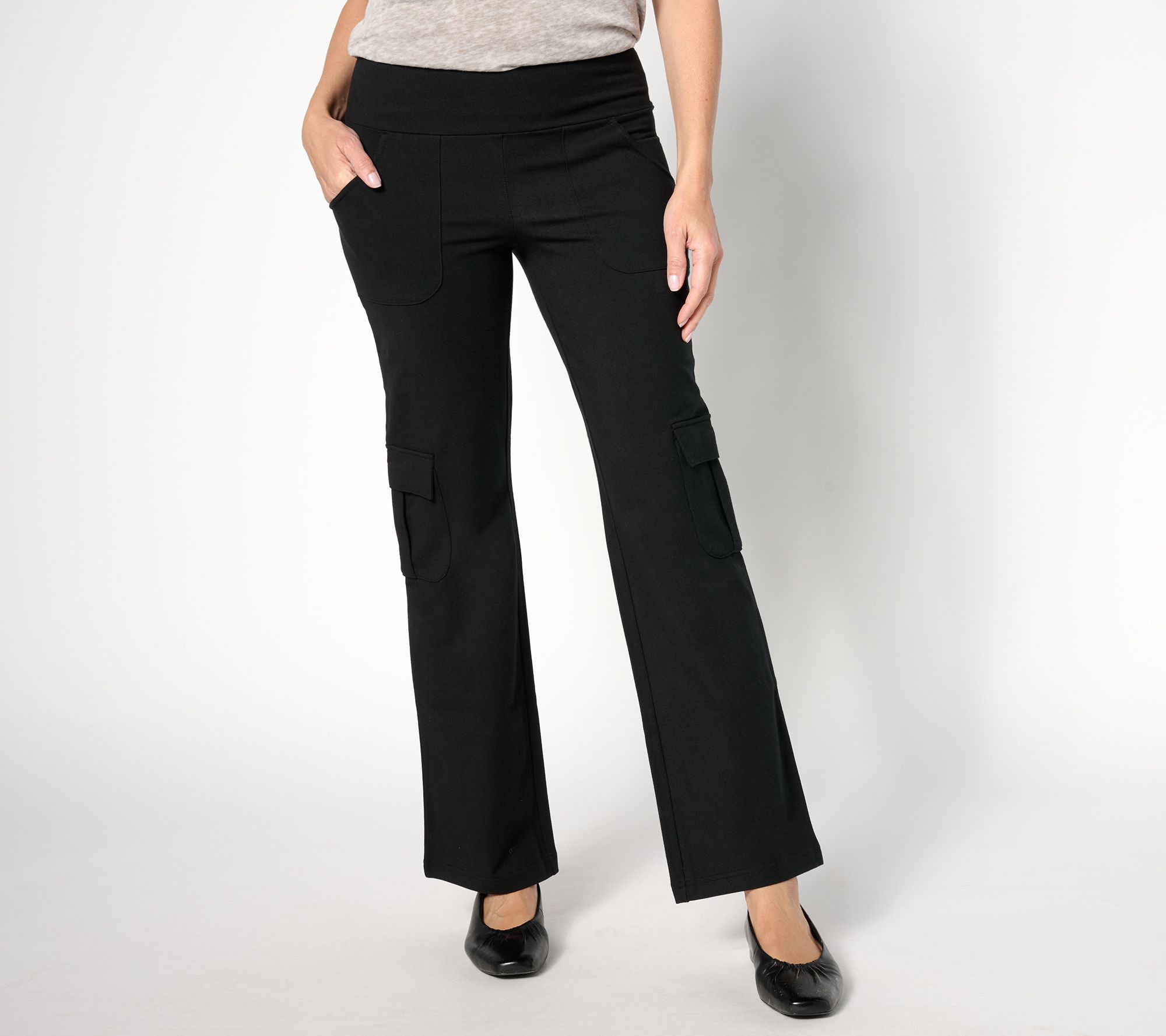 As Is Women with Control Regular Tummy Control Wide Leg Pants 