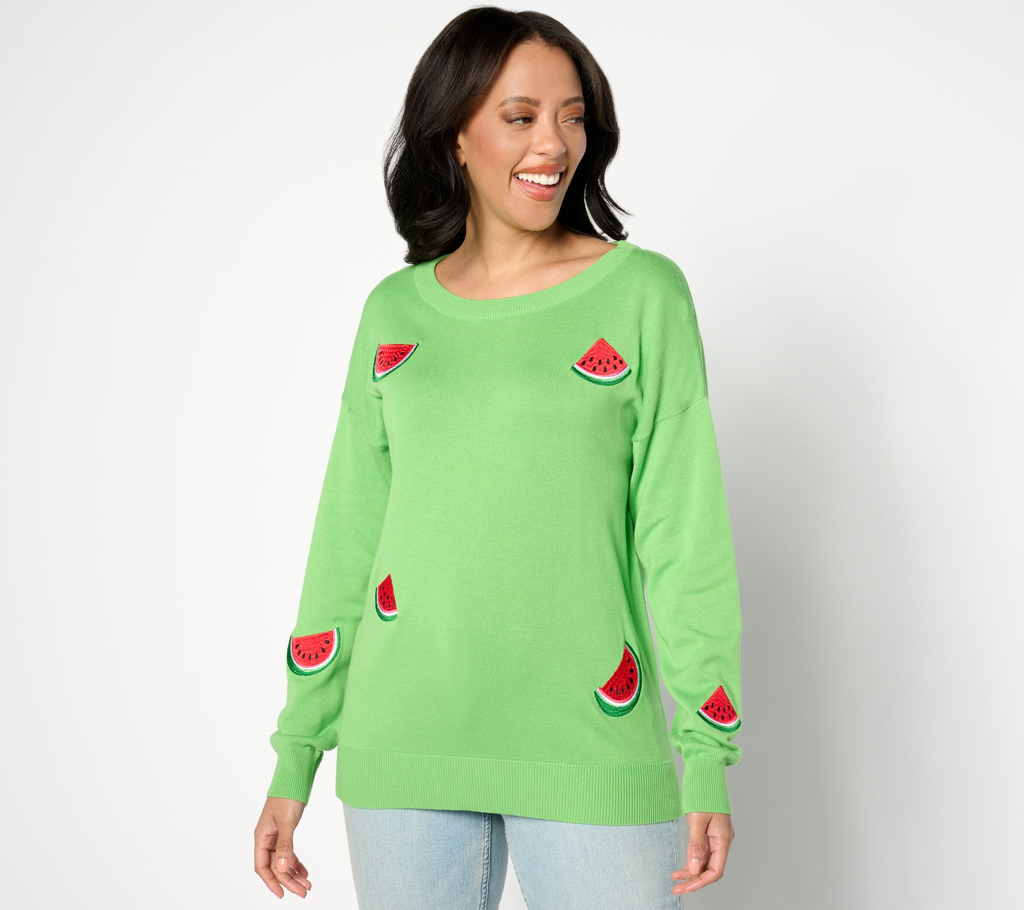 "As Is" Belle by Kim Gravel Fruit Salad Summer Sweater