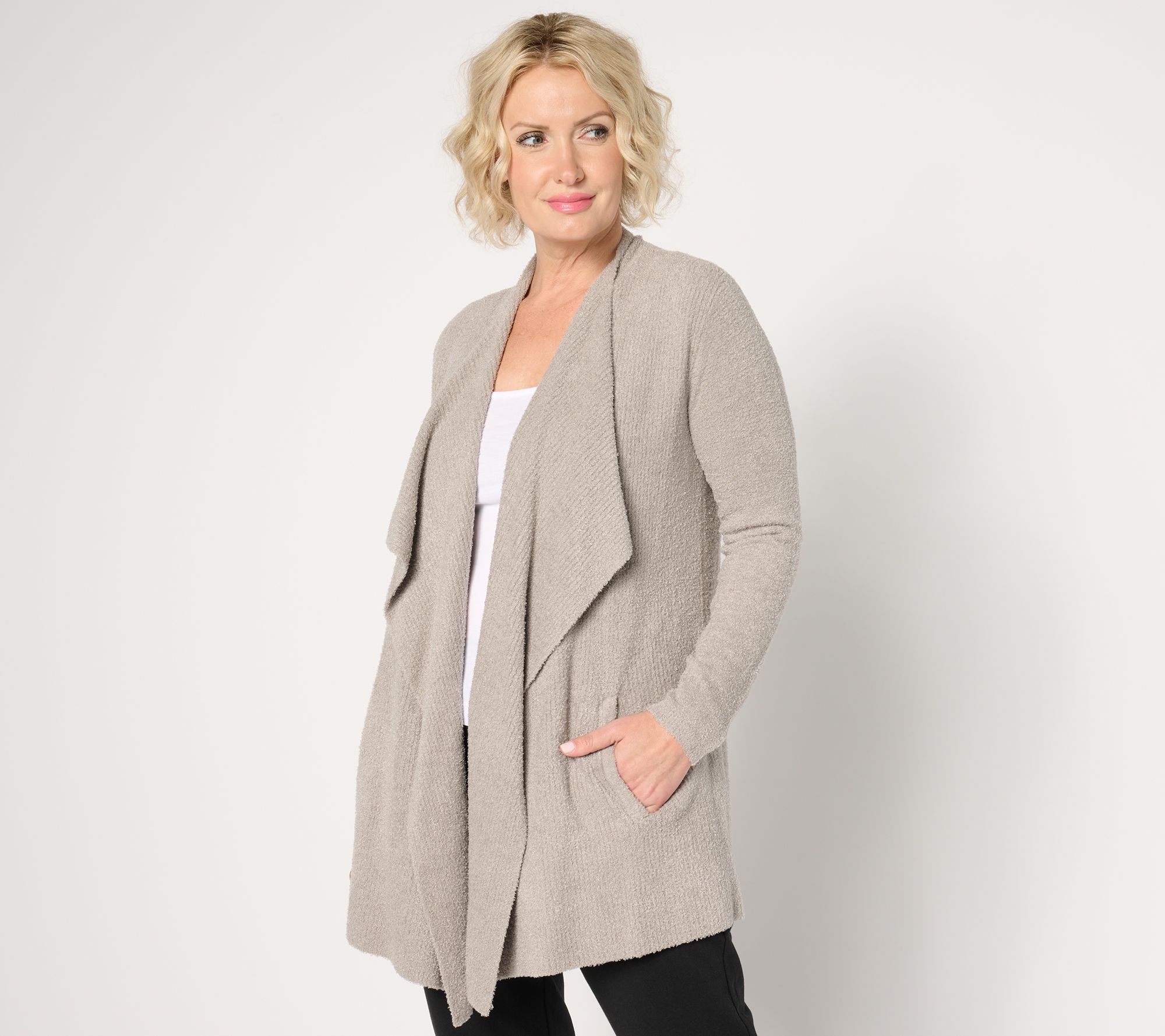 Barefoot Dreams Regular CozyChic Lite Ribbed Island Wrap Cardigan