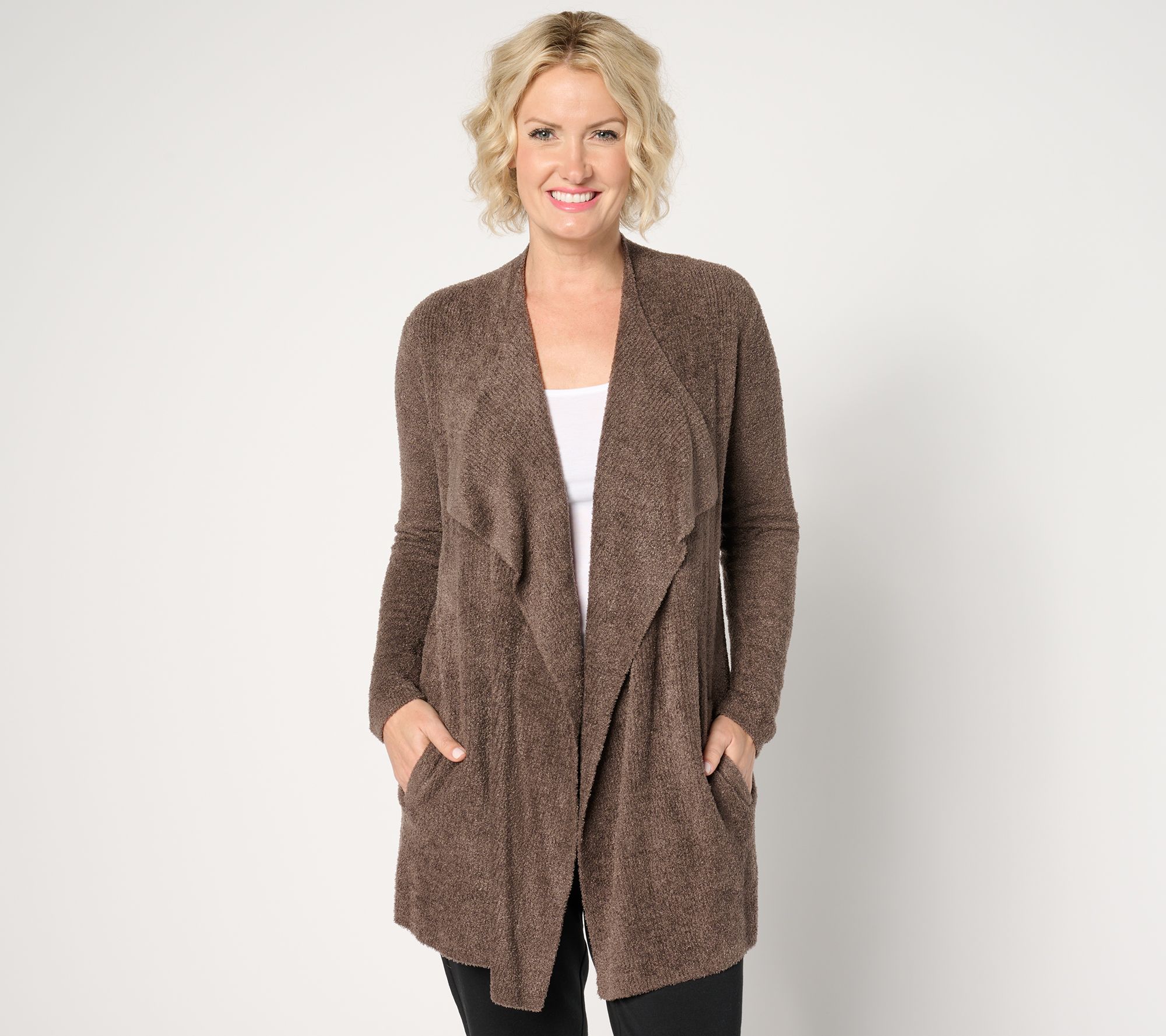 Barefoot Dreams Regular CozyChic Lite Ribbed Island Wrap Cardigan