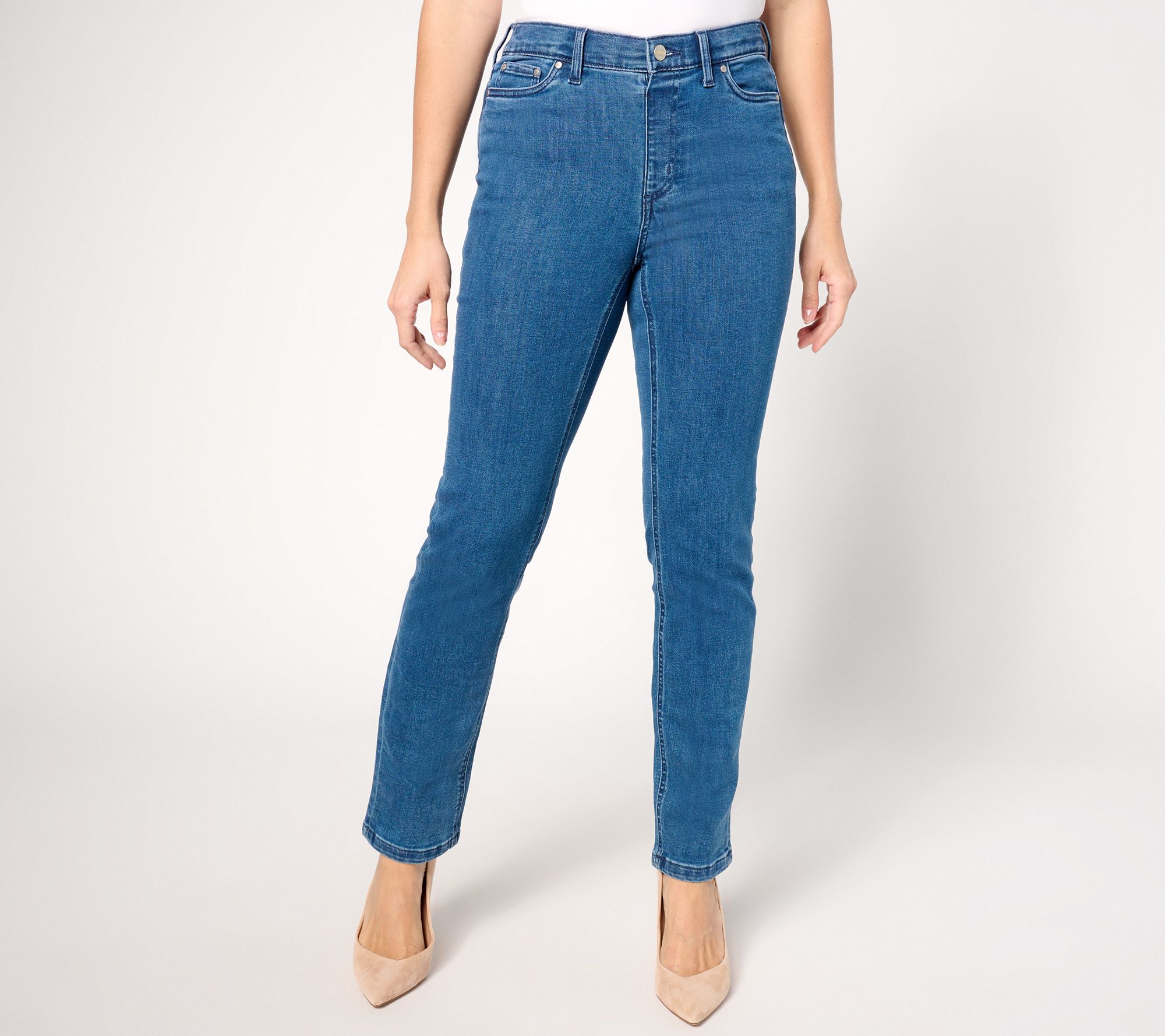 Denim & Co. Signature Tall Indigo Perfect Flex Pull-On Jean