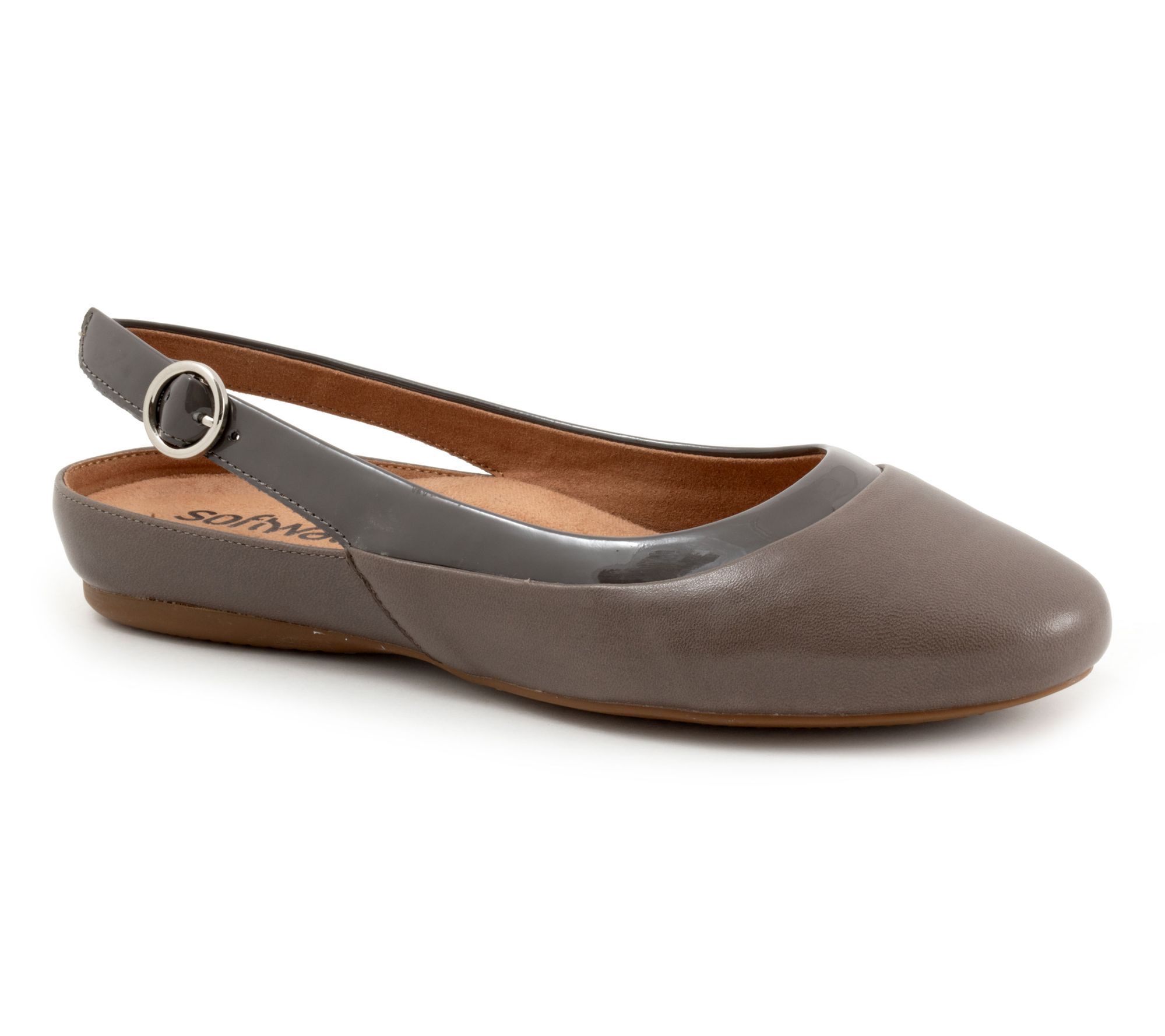 Softwalk Sheffield Leather Slingback Flat