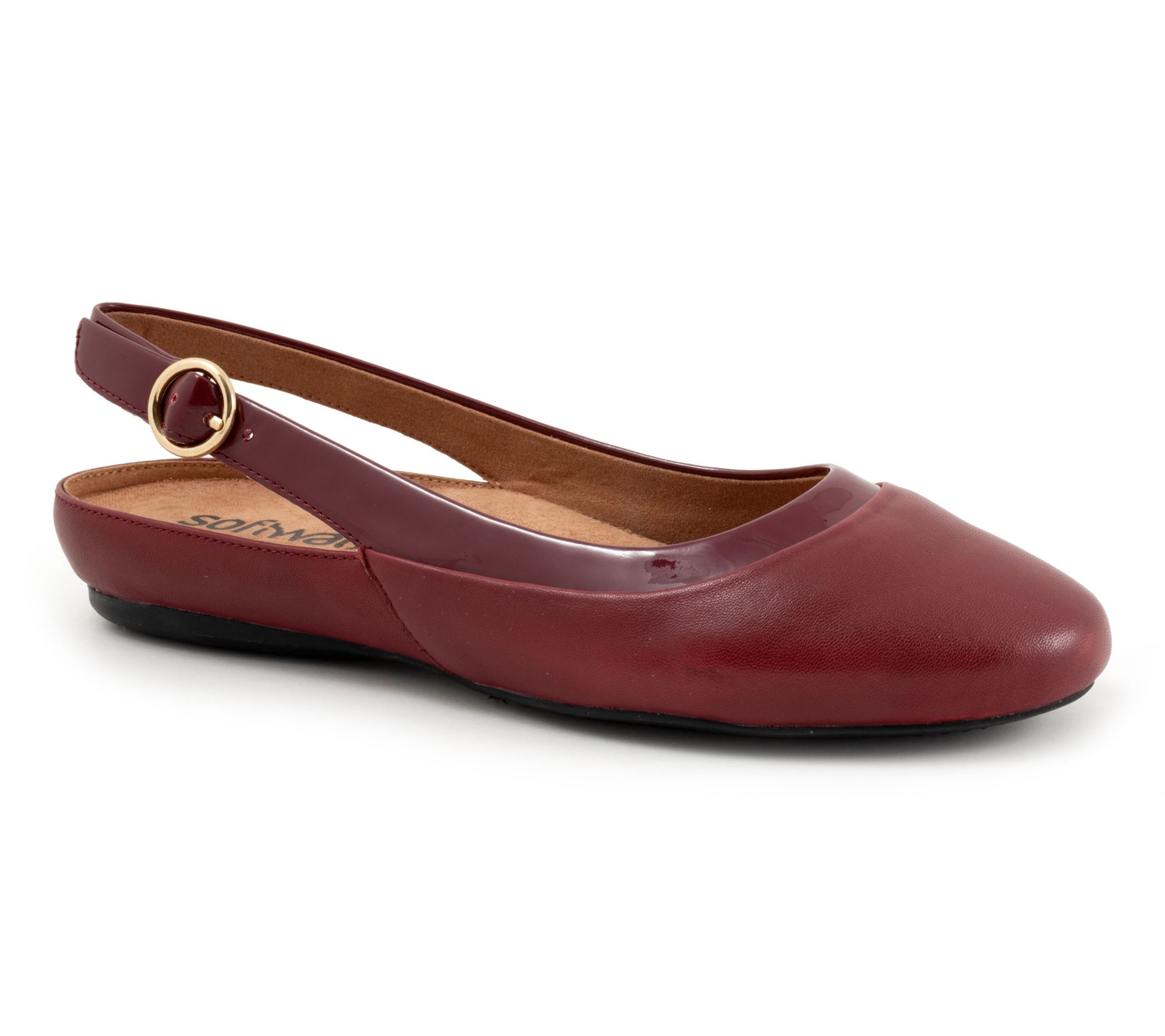 Softwalk Sheffield Leather Slingback Flat