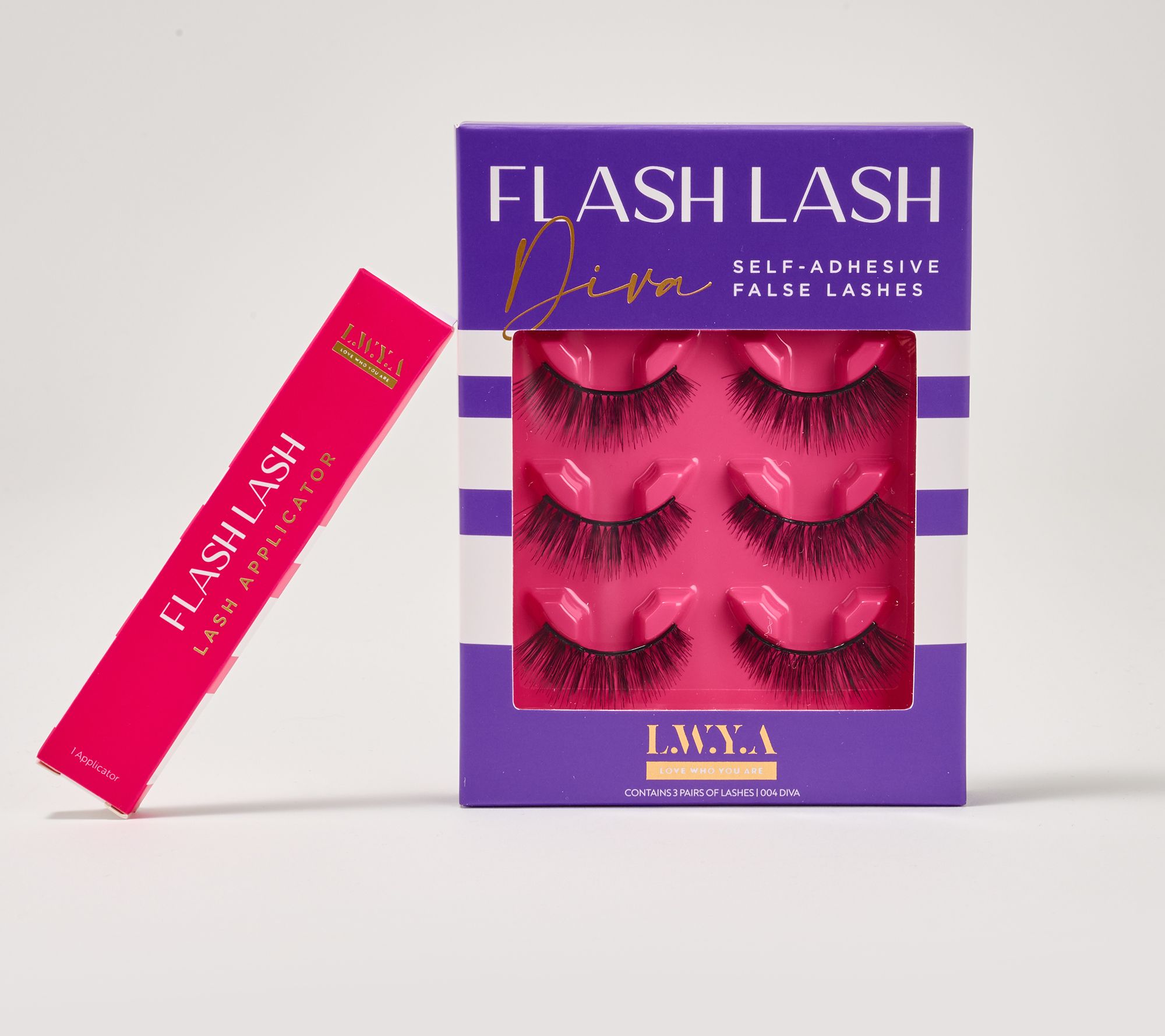 LWYA by Kim Gravel Flash Lash Self Adhesive Lashes w/ Applicator