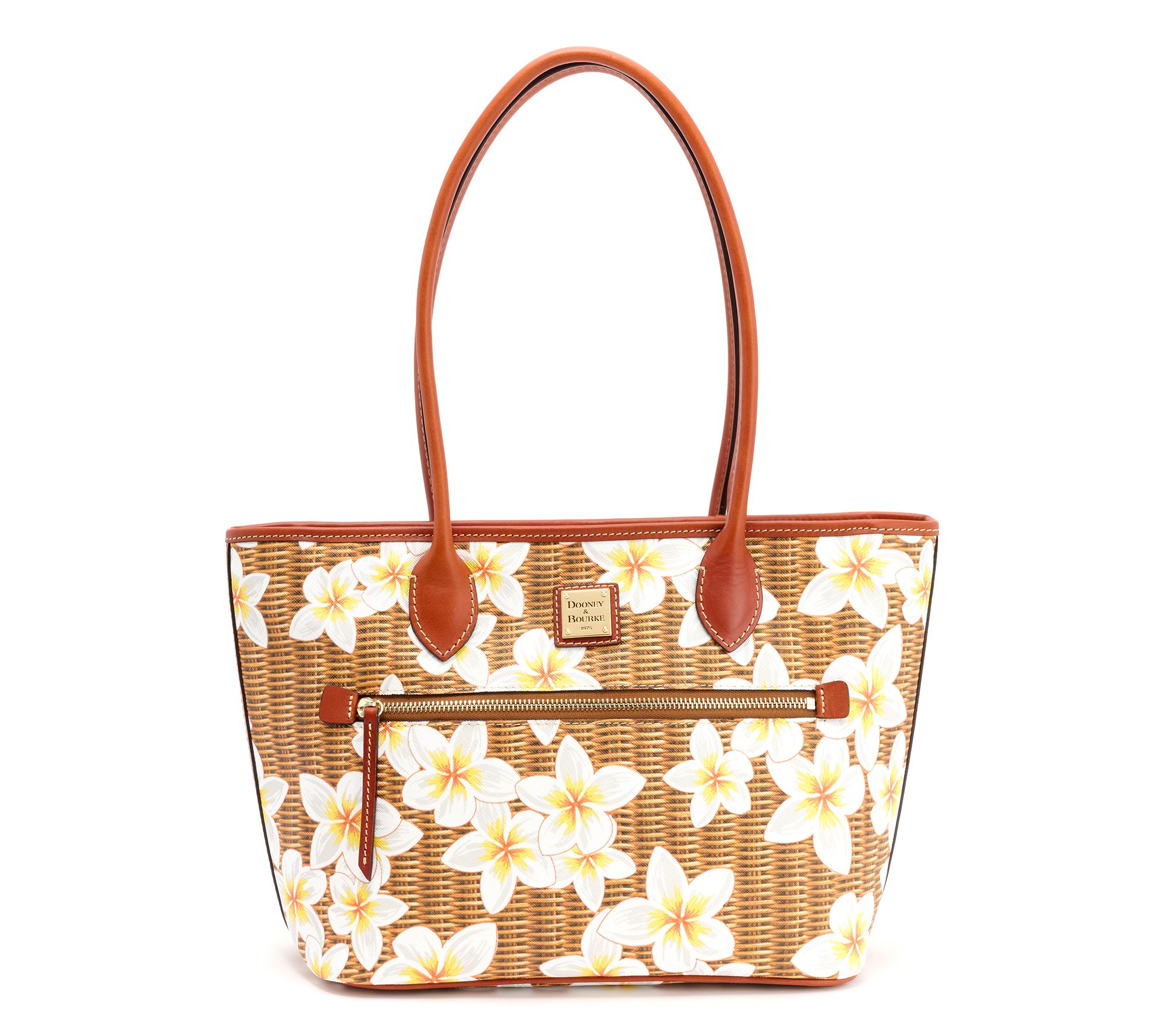 "As Is" Dooney & Bourke Coated Cotton Plumeria Tote