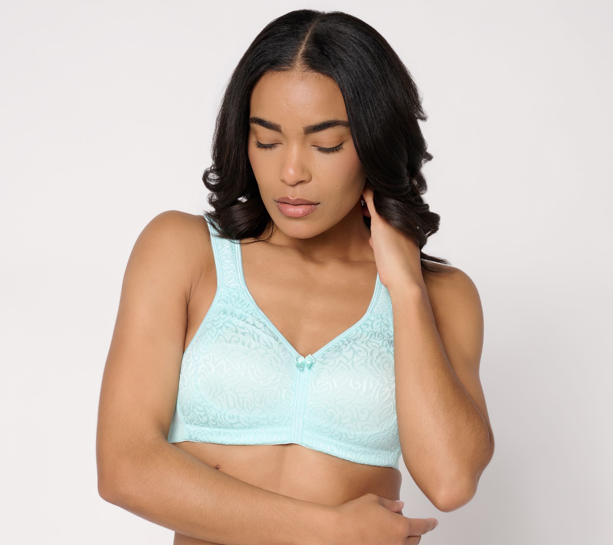 Breezies Wild Rose Seamless Wirefree Support Bra -Fashion