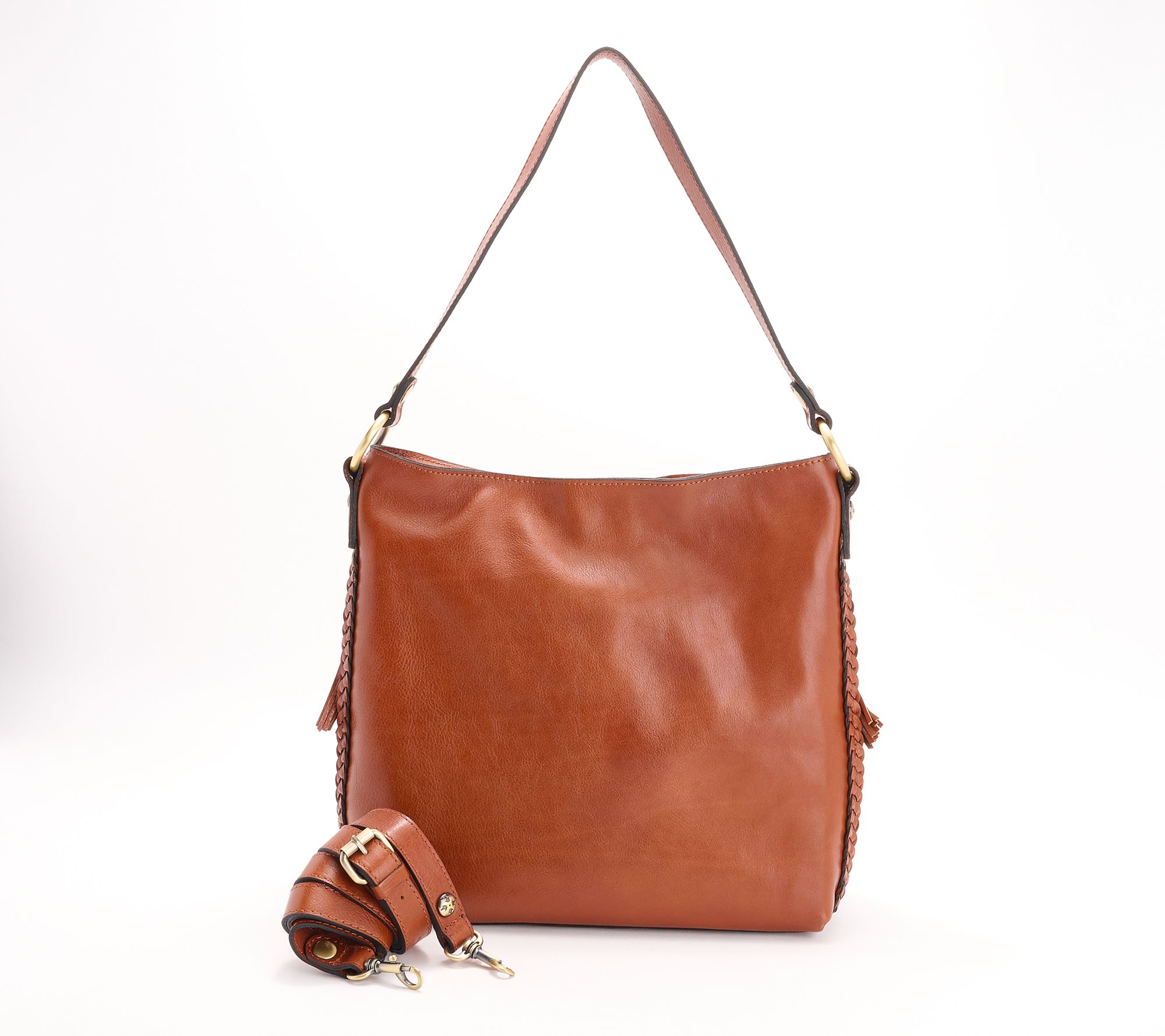 "As Is" Patricia Nash Leather Kalispell Hobo Bag - QVC.com