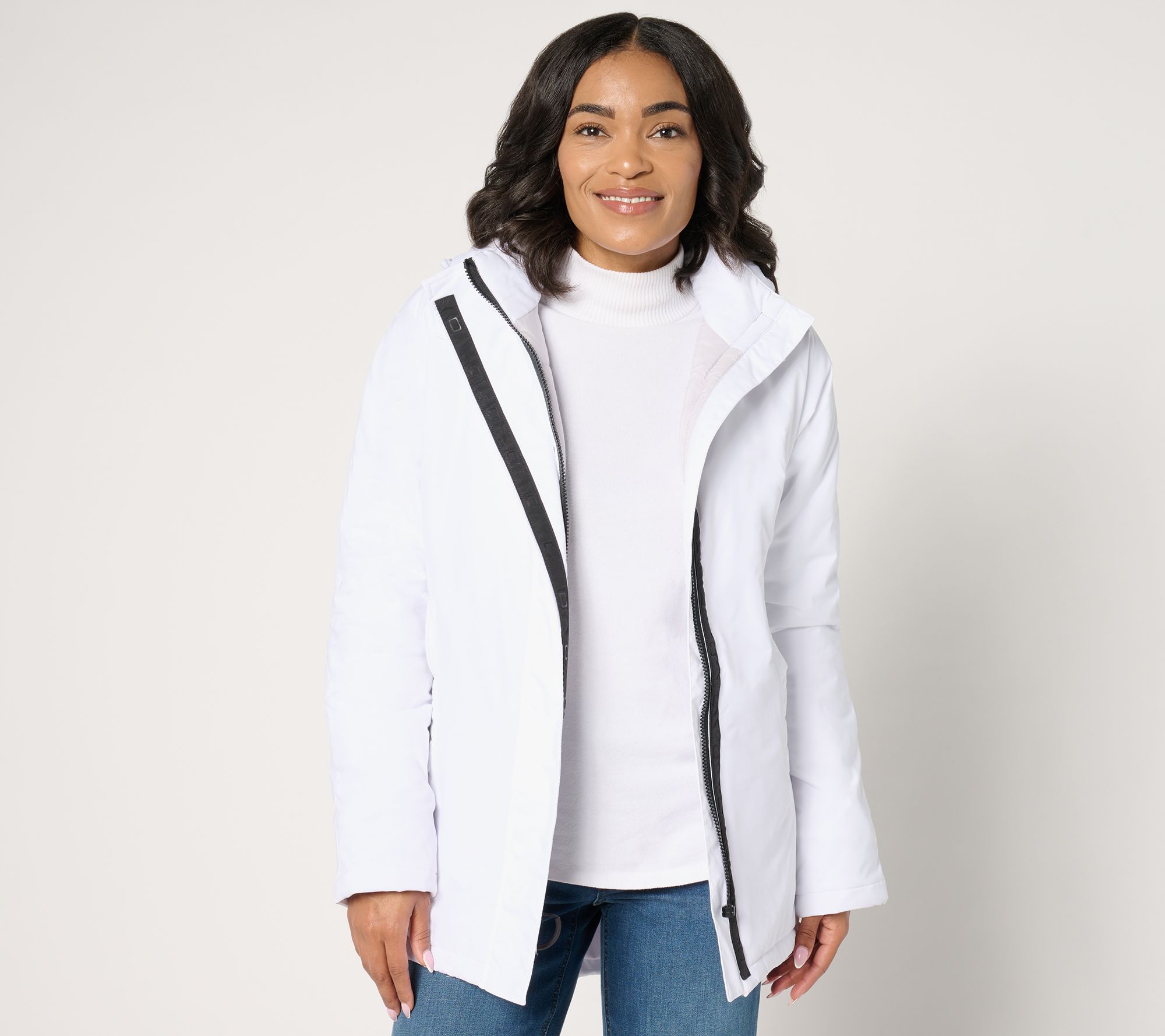 "As Is" No Limbits Easy Dress Magnetic Zip Front Jacket