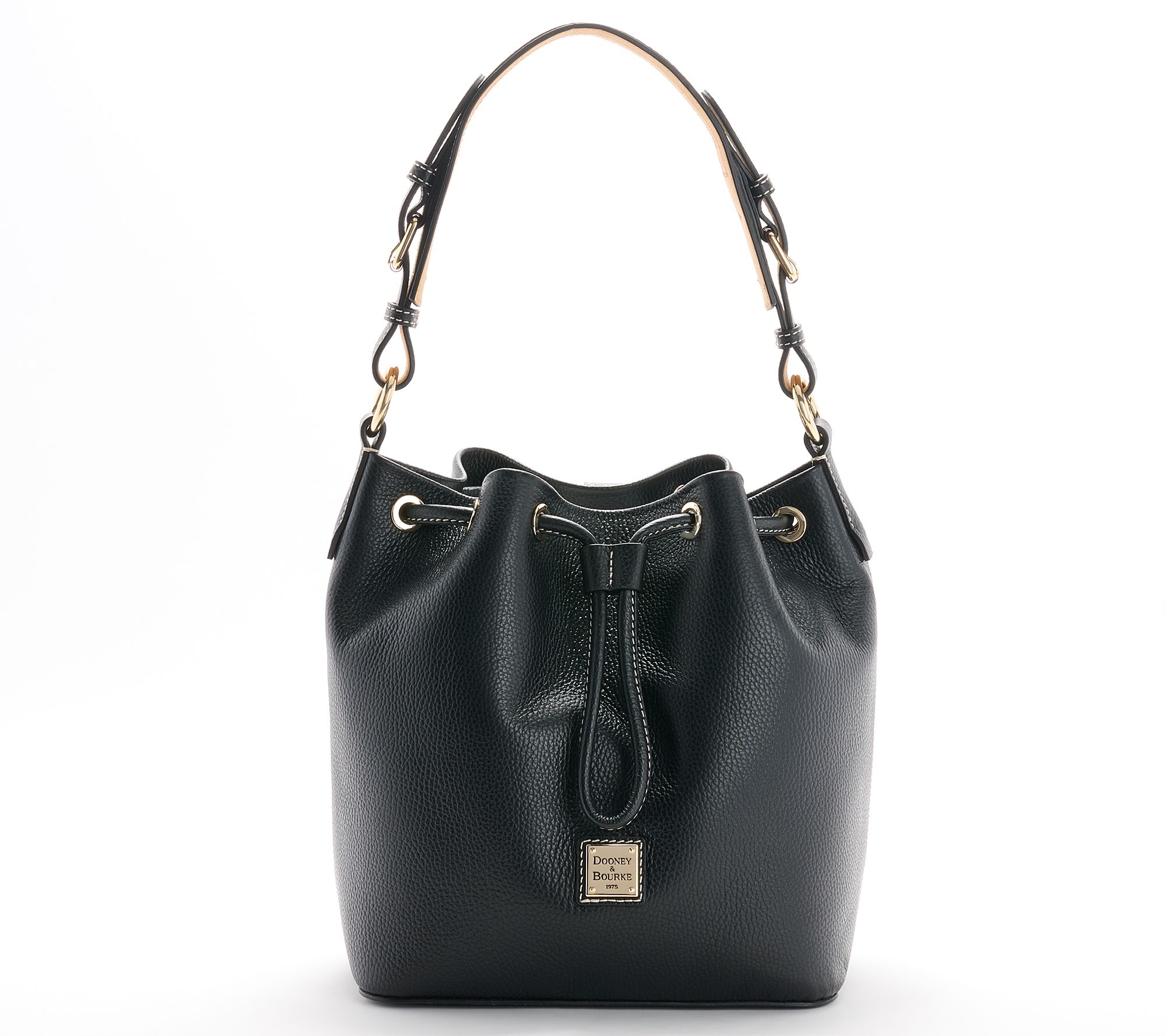 "As Is" Dooney & Bourke Lucca Pebble Leather Large Drawstring