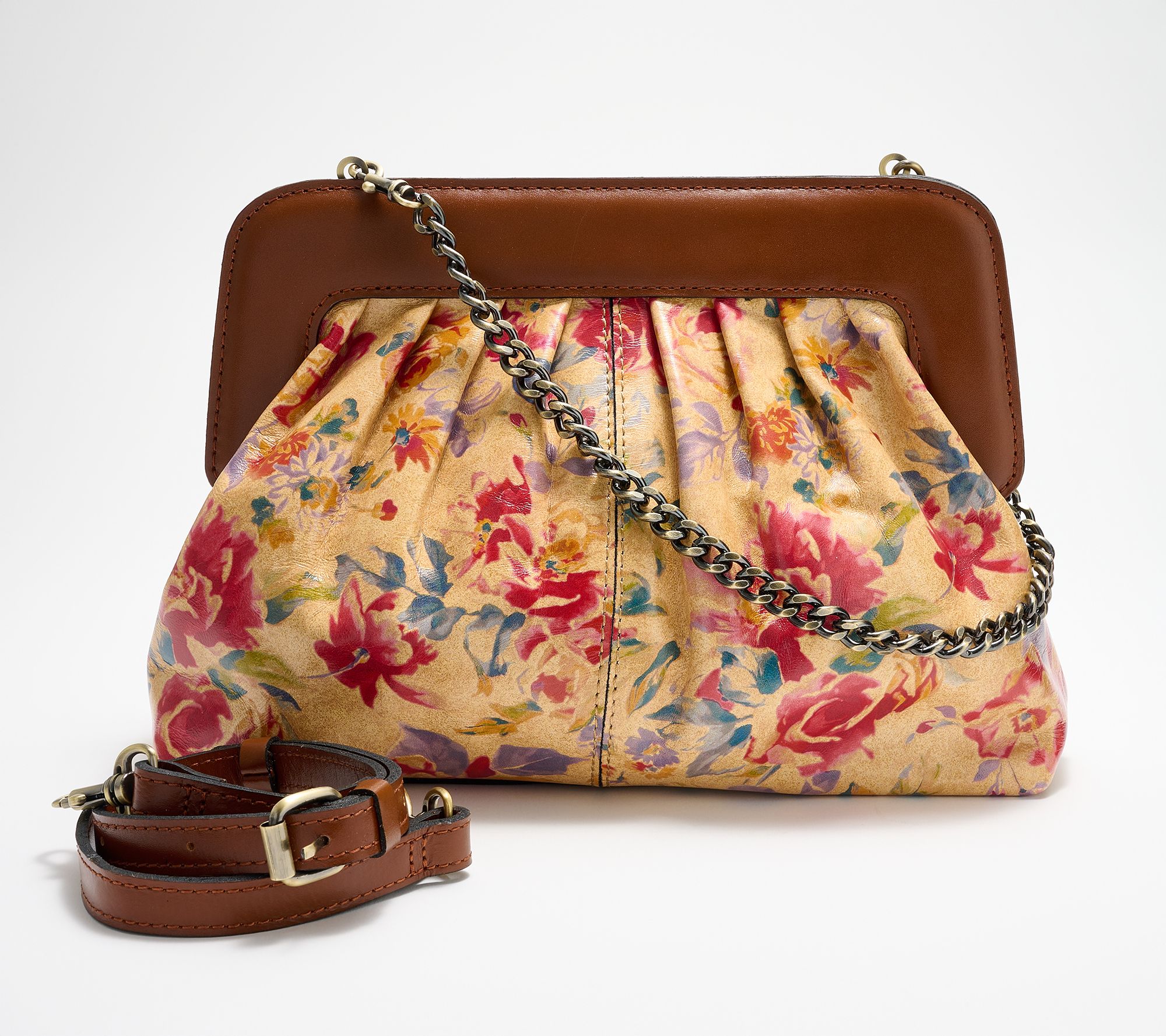 Patricia Nash Zelia Leather Frame Clutch