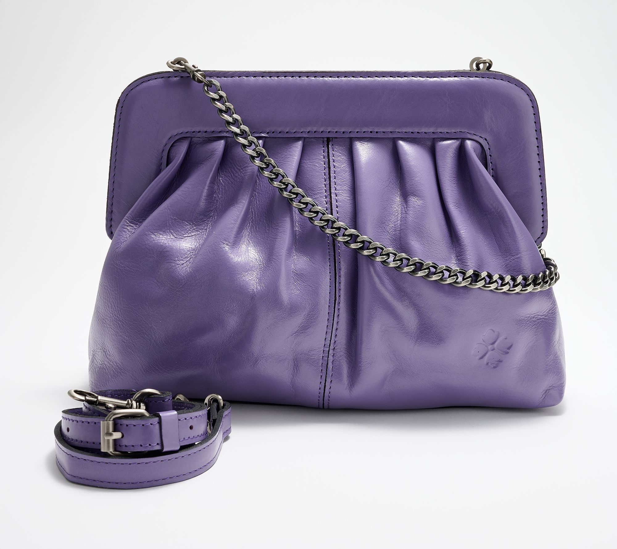 Patricia Nash Zelia Leather Frame Clutch