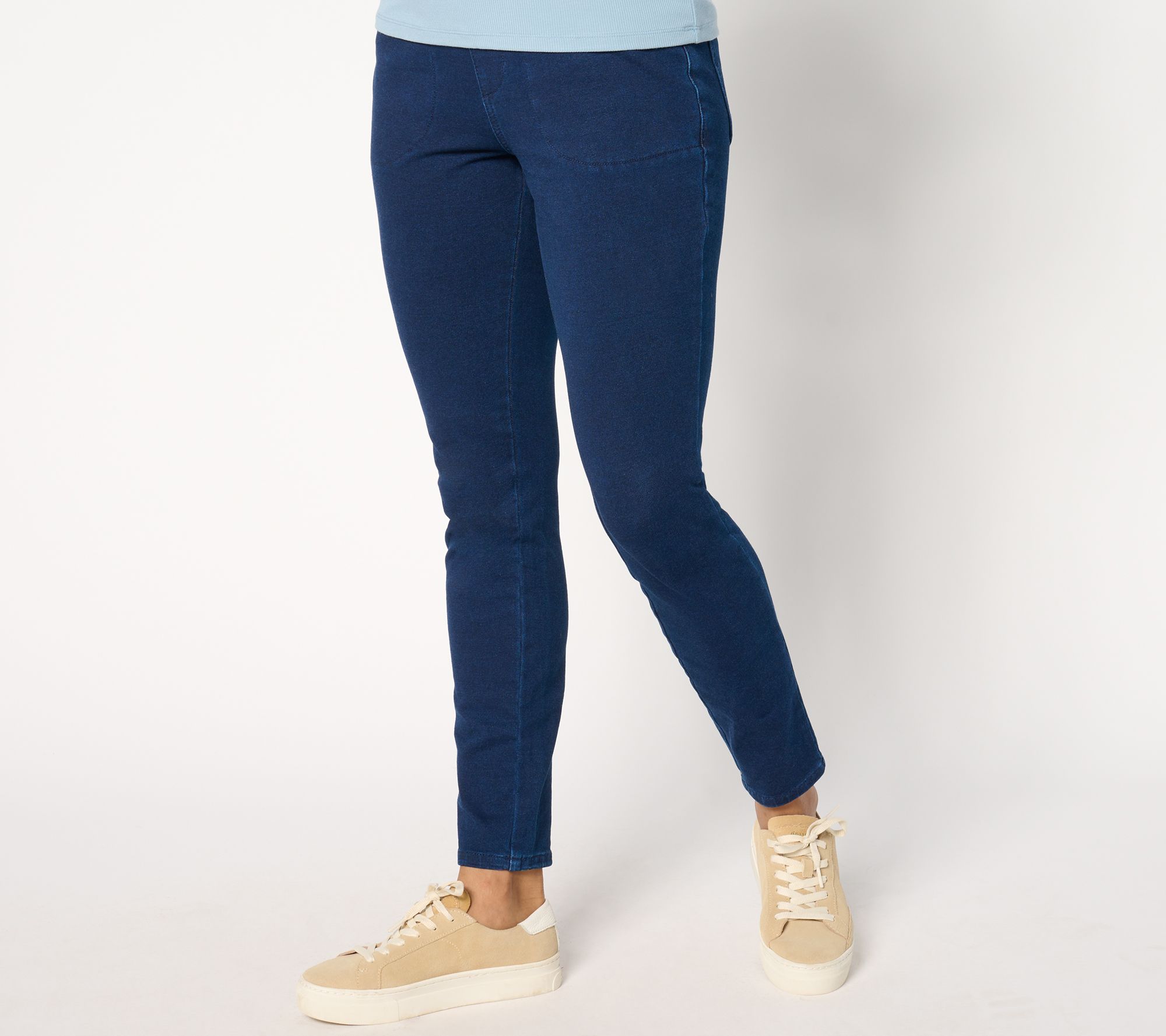 "As Is" Quacker Factory Tall DreamJeannes Flat Waistband Jeggings