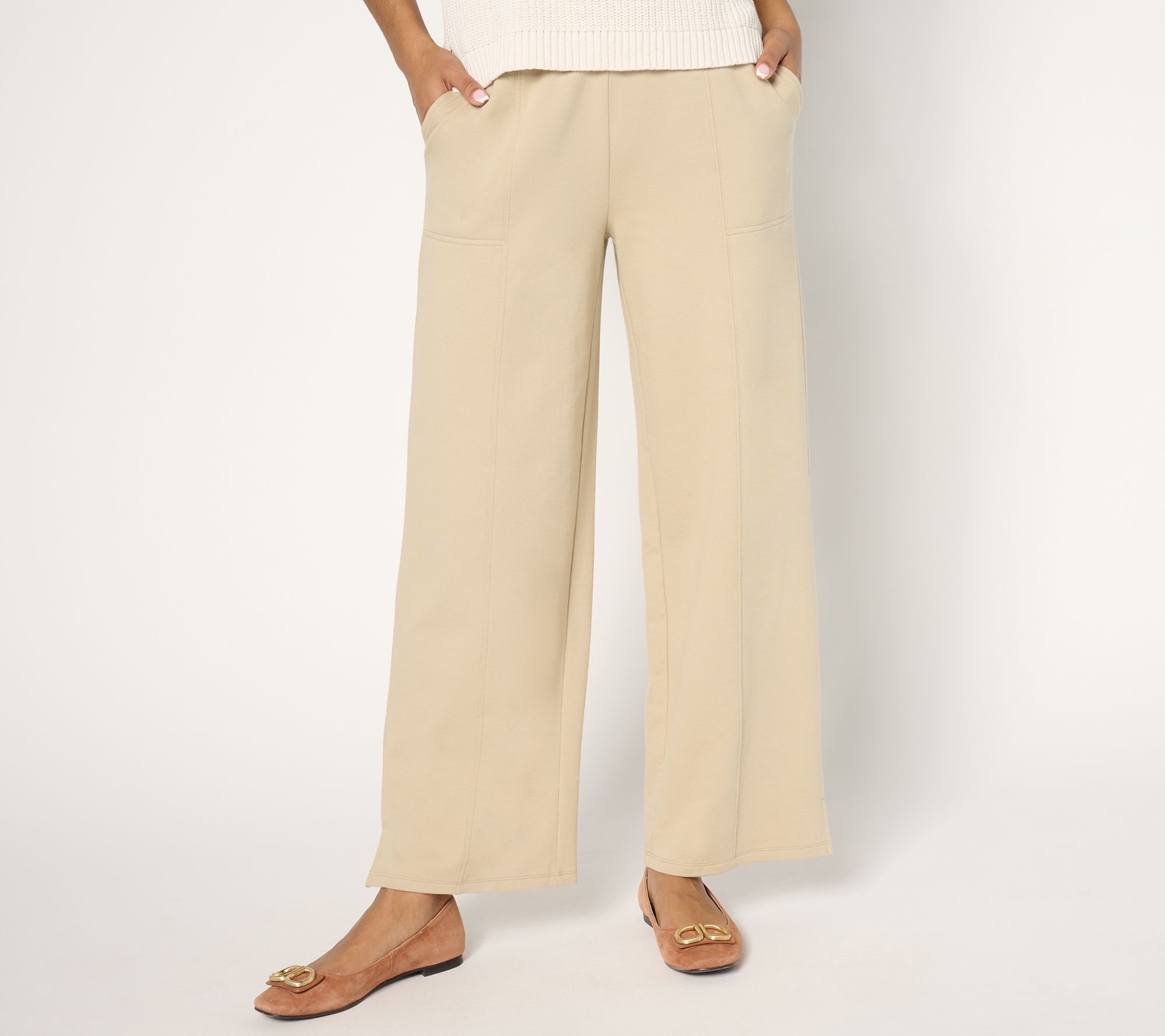 "As Is" Joan Rivers Reg Knit Tapered Ankle Pants