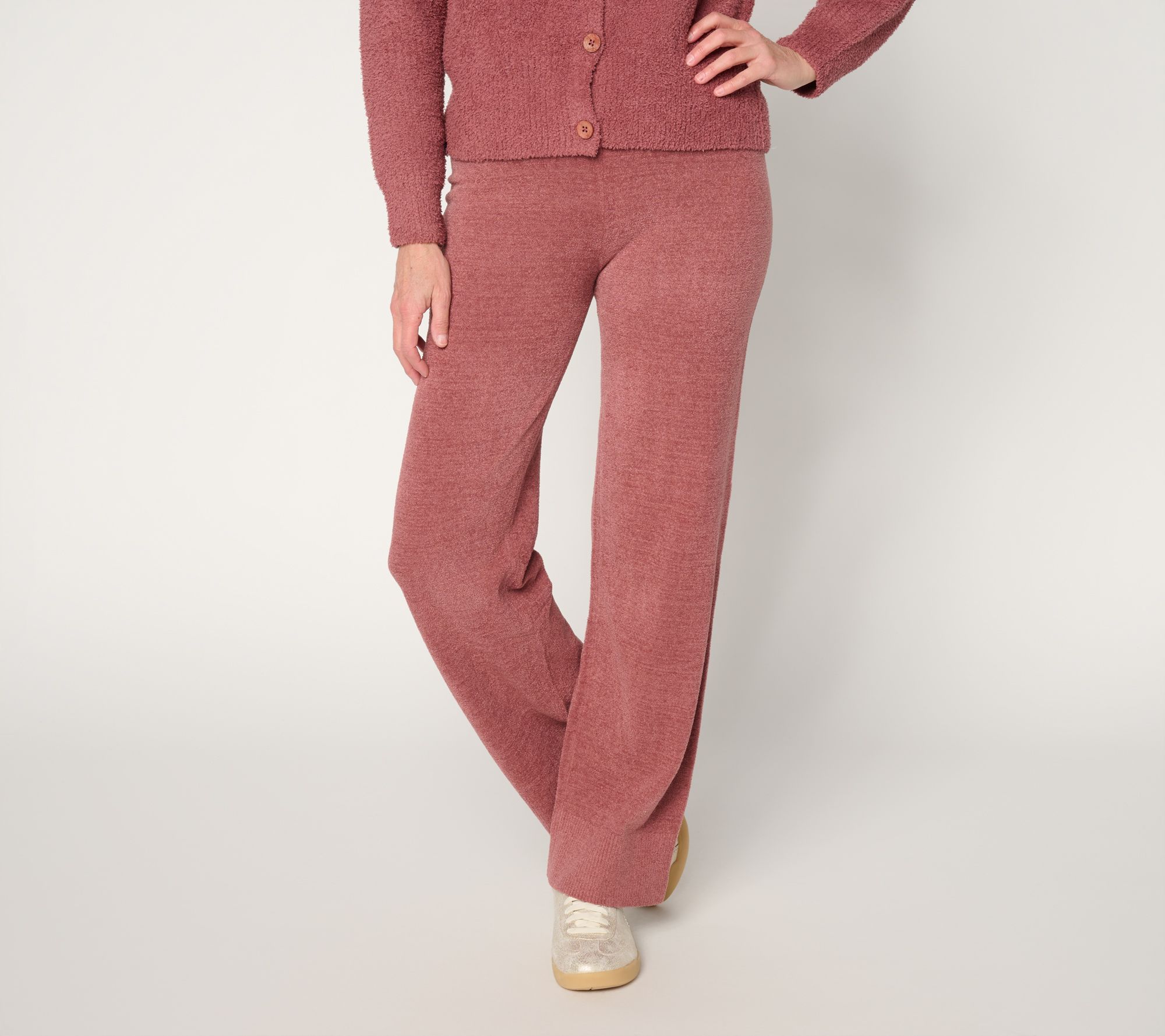 Barefoot Dreams Reg. CozyChic Ultra Lite High Rib Straight Leg Pant