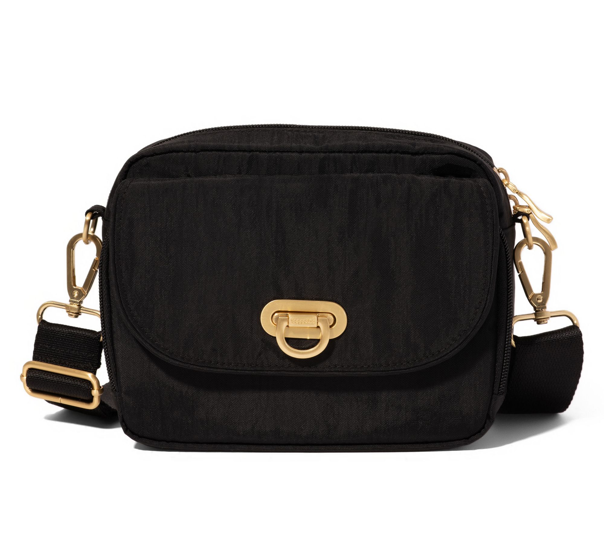 Baggallini Coastal Flip Lock Camera Bag w/Built-In RFID Wallet