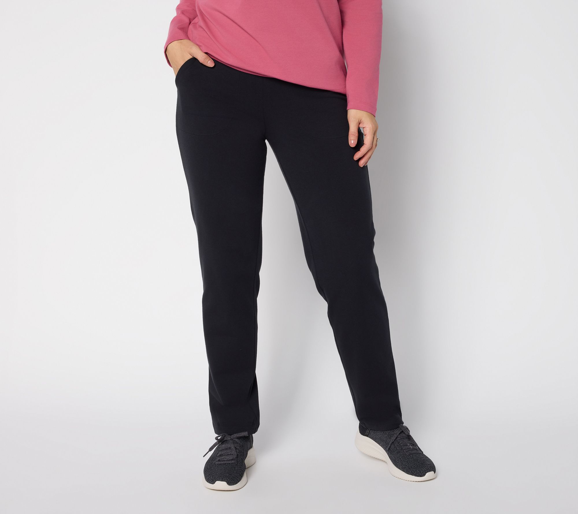 Denim & Co. Tall Duo Stretch Straight Leg Pants