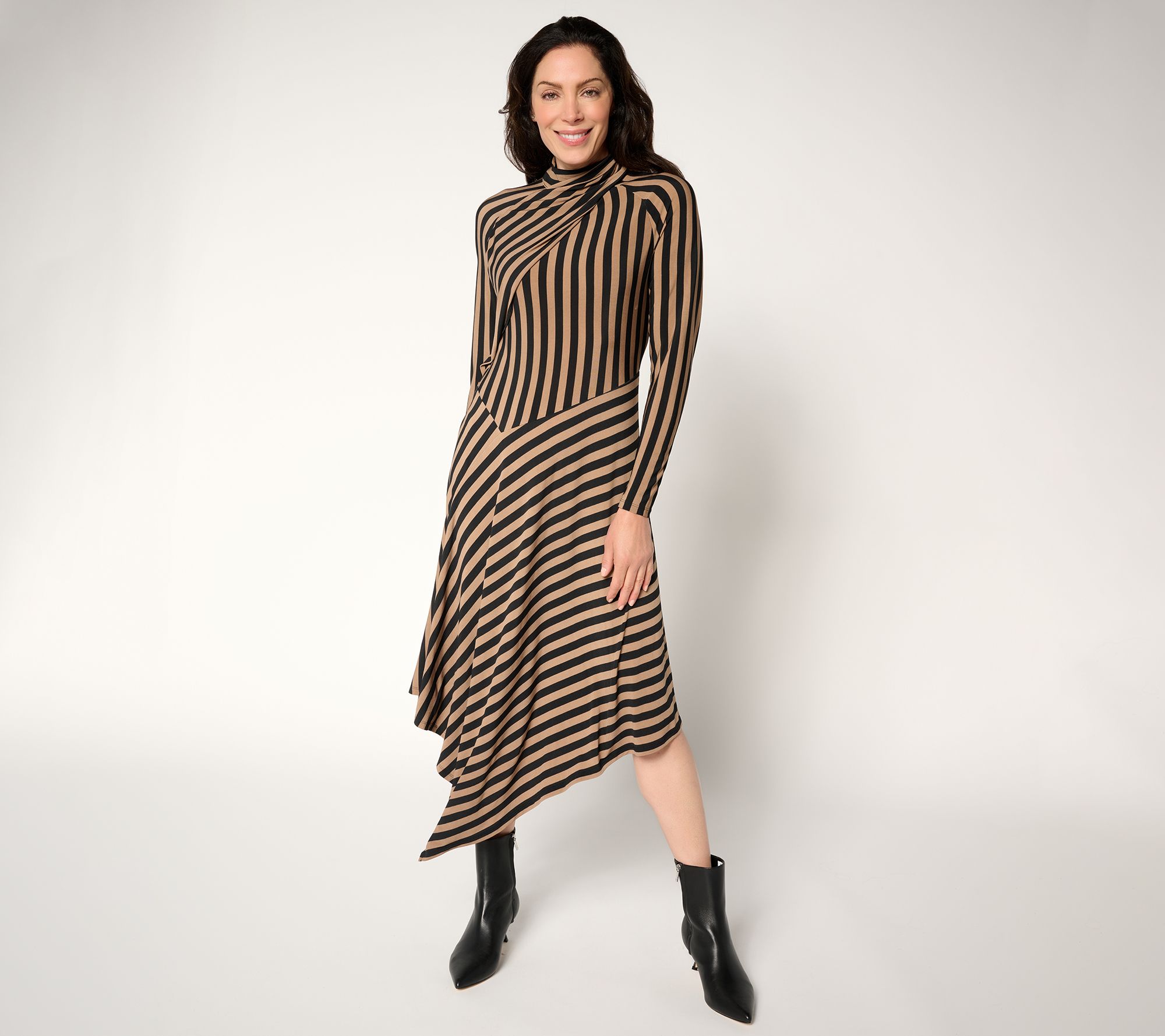 Me by Jennie Garth Regular Asymmetrical City Midi Dress