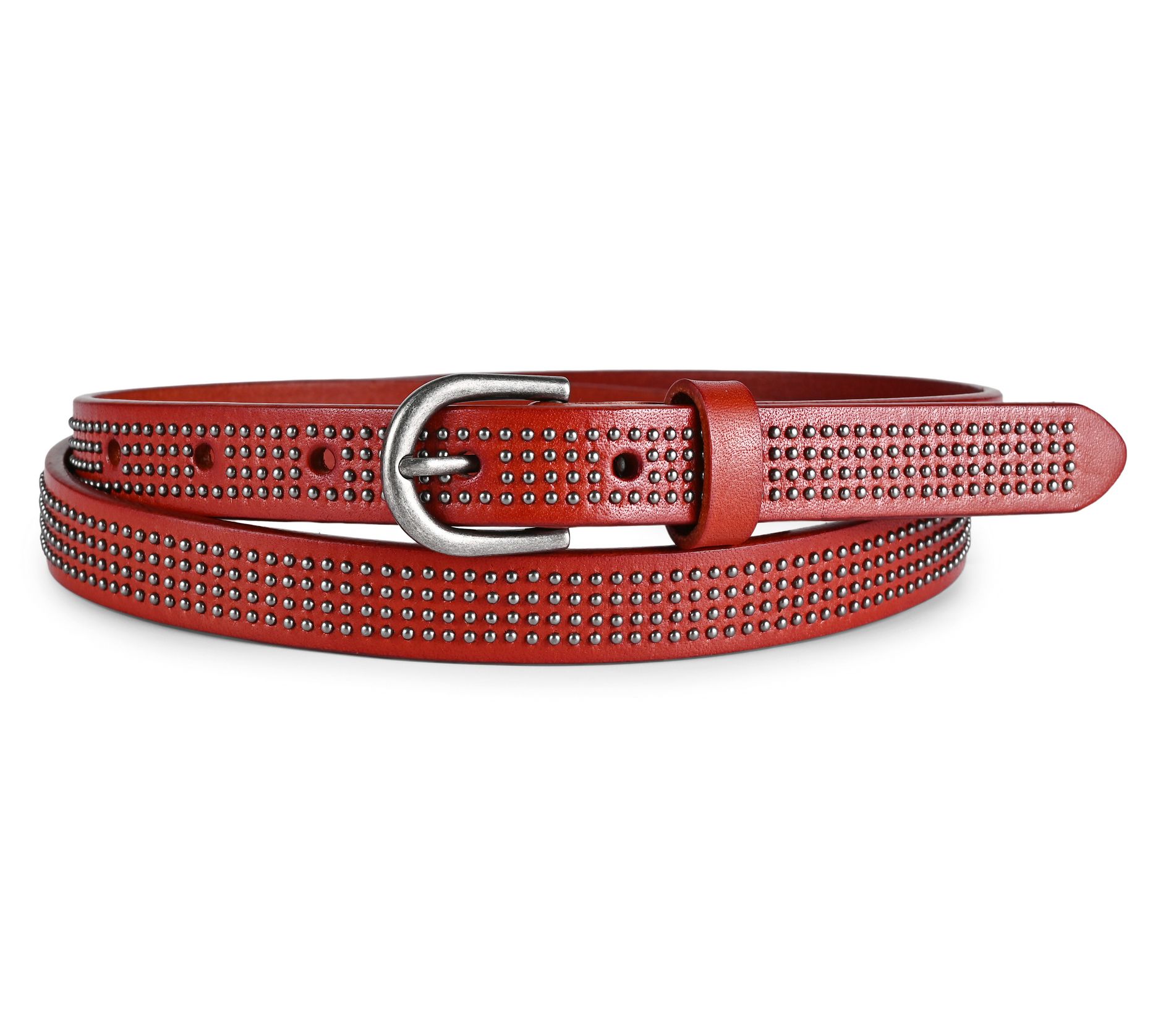 Old Trend Stud Soul Leather Mini Stud Belt - QVC.com Old Trend Stud Soul Leather Mini Stud Belt - QVC.com