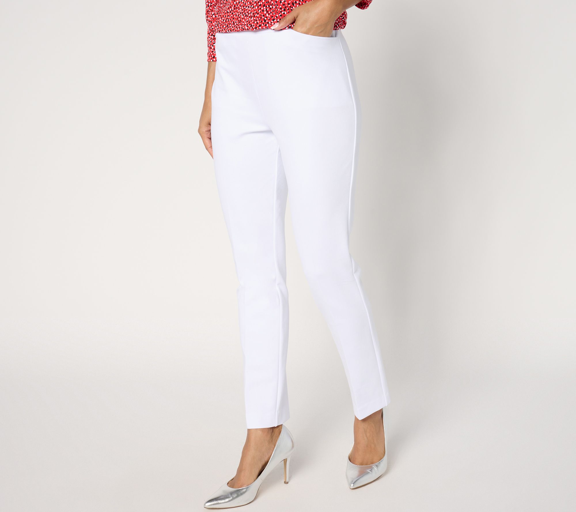 "As Is" Susan Graver Modern Essentials Regular Smart Ponte Pants