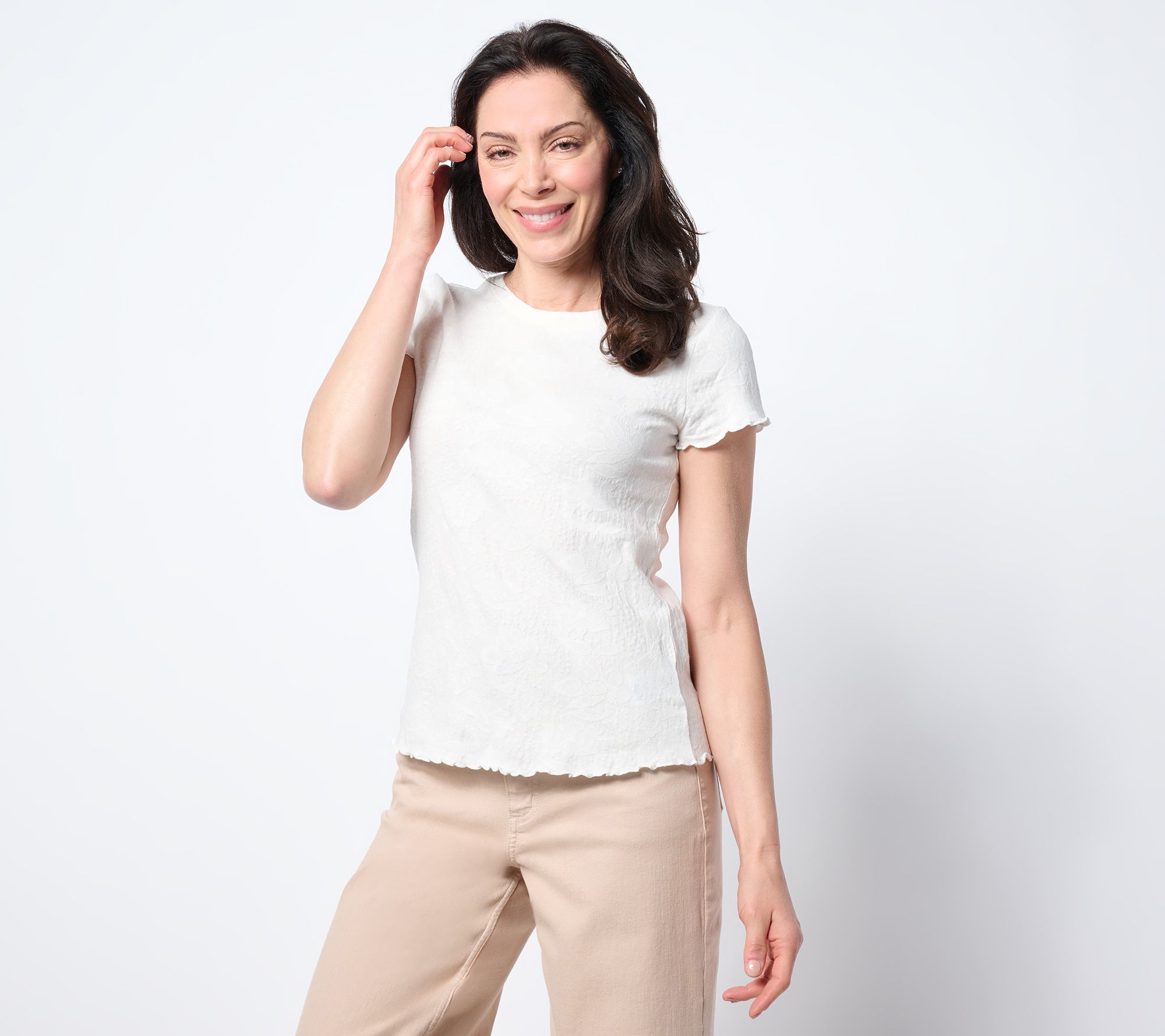 "As Is" NIC+ZOE Lace Knit T-Shirt