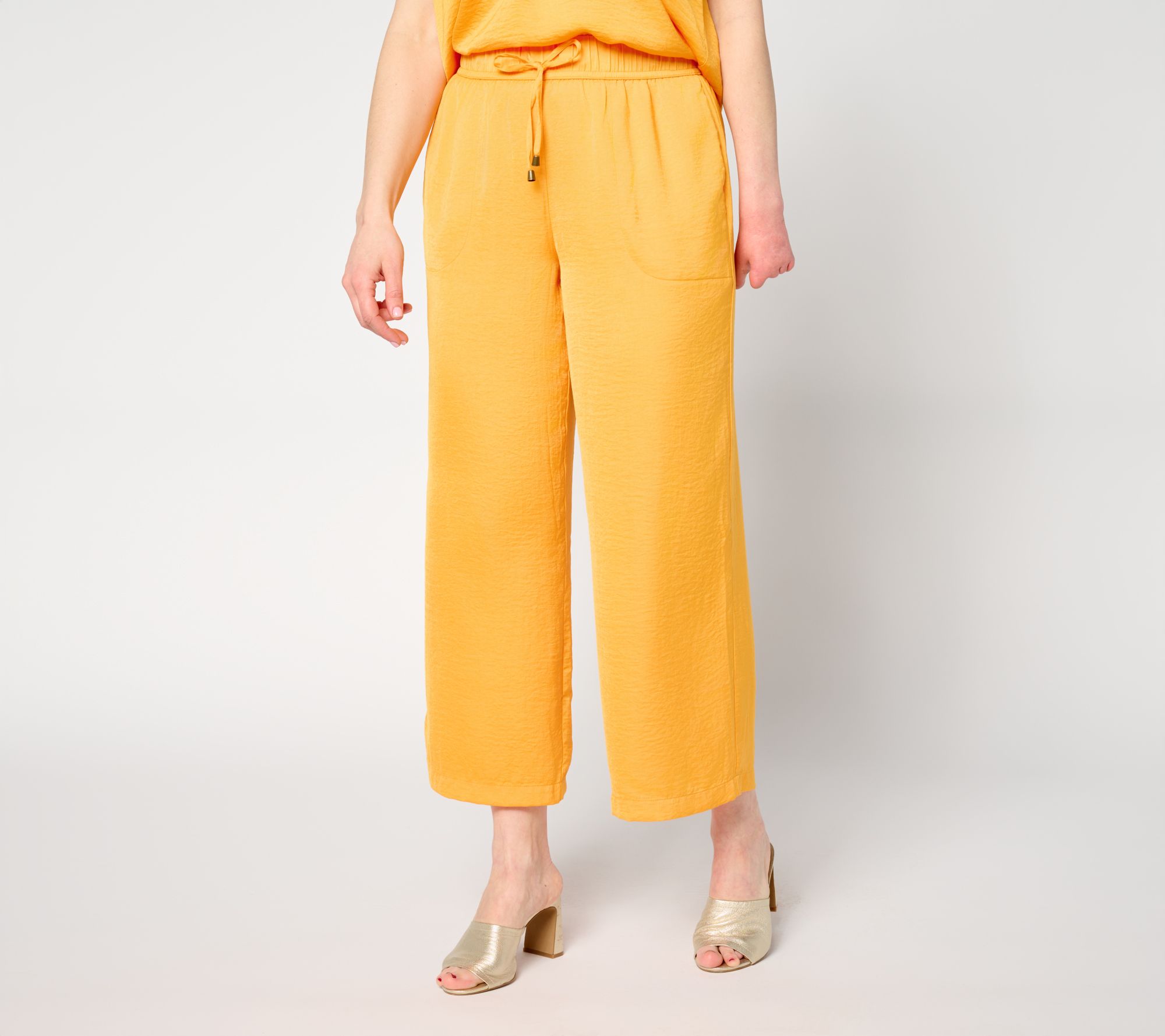 "As Is" nicole by Nicole Miller Pet Pull On Drawstring Ankle Pant