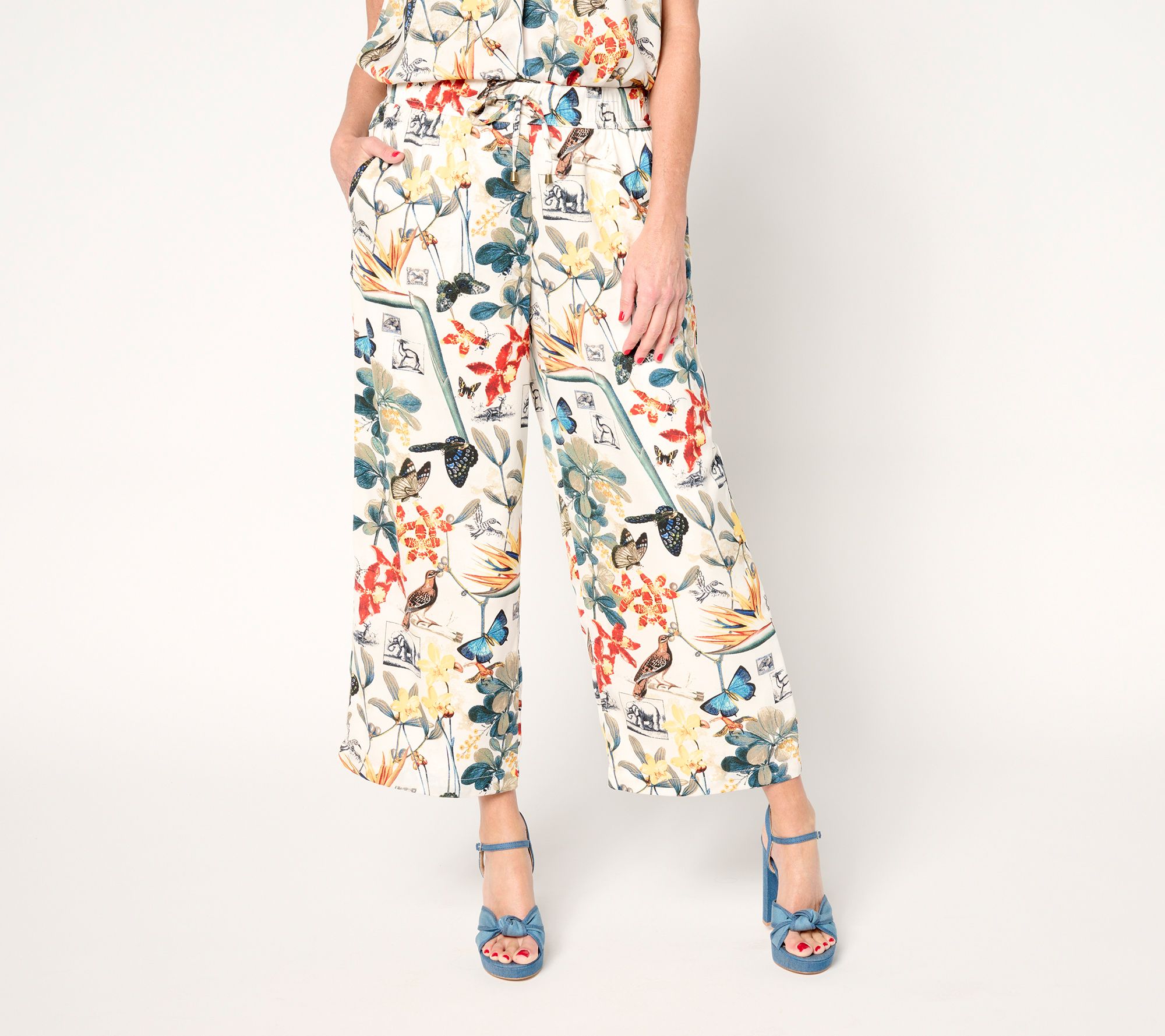 "As Is" nicole by Nicole Miller Pet Pull On Drawstring Ankle Pant