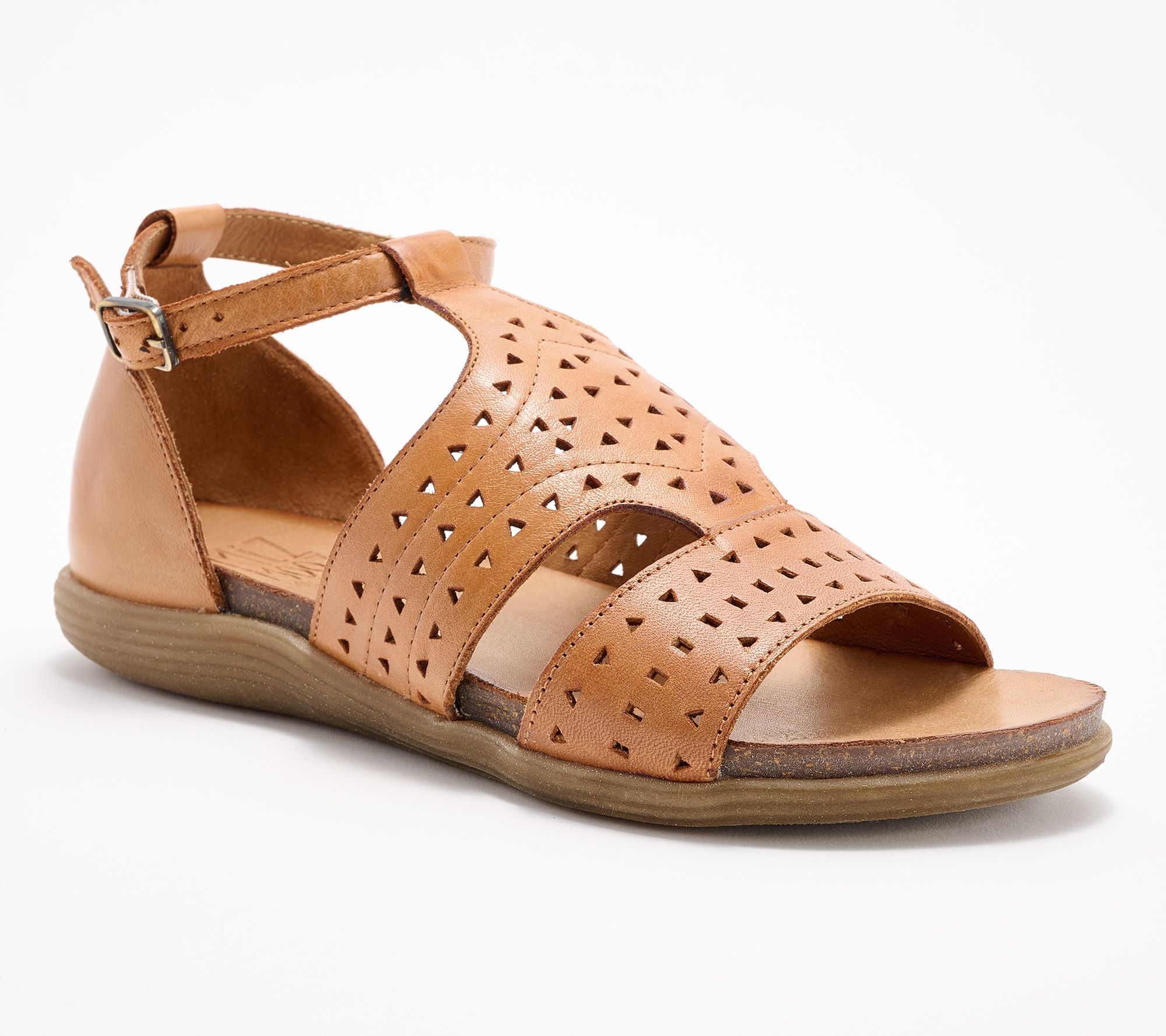 "As Is" Miz Mooz Leather Ankle Strap Sandals - Corvo