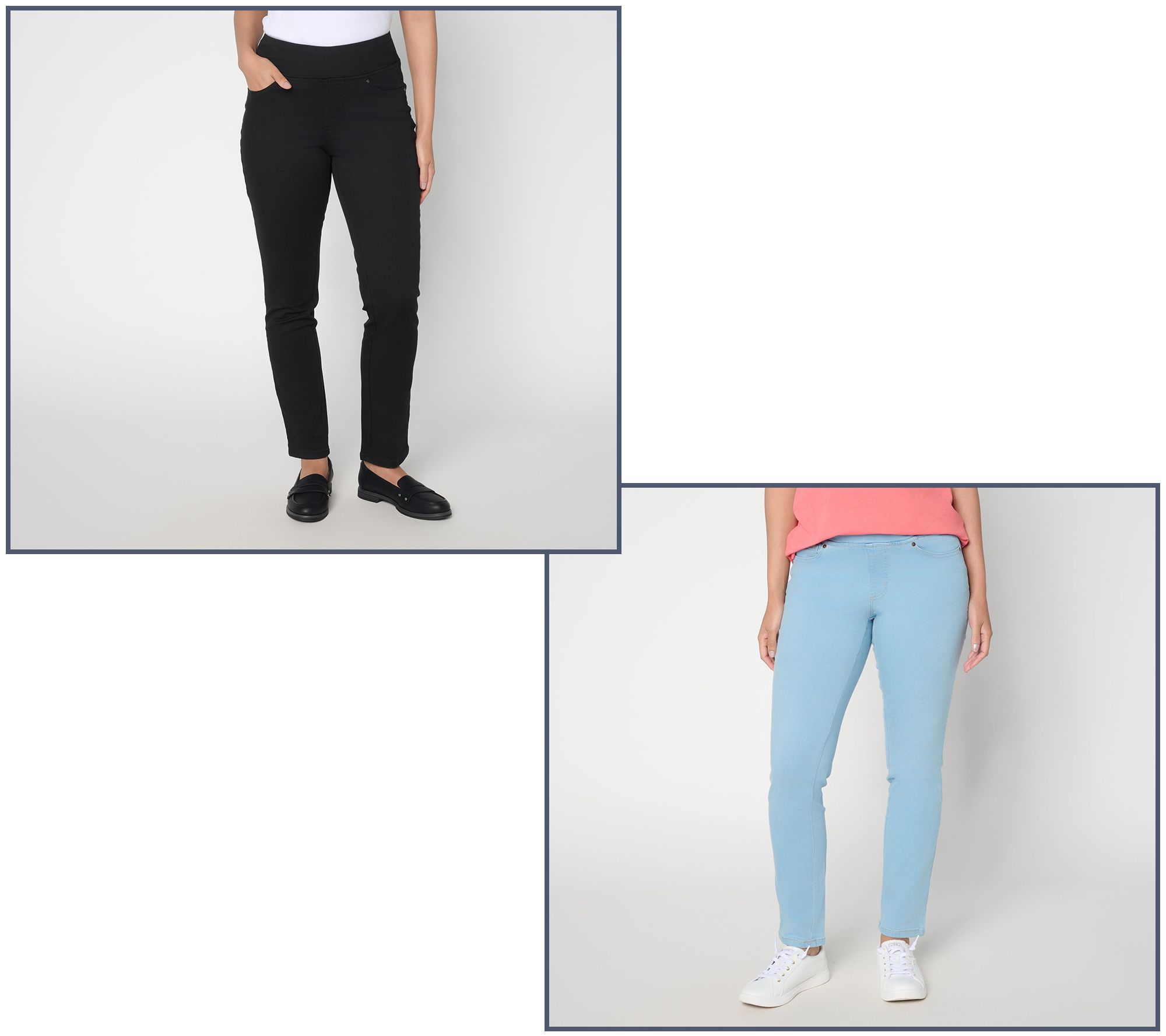 Belle by Kim Gravel TripleLuxe Denim Slim Straight Jean