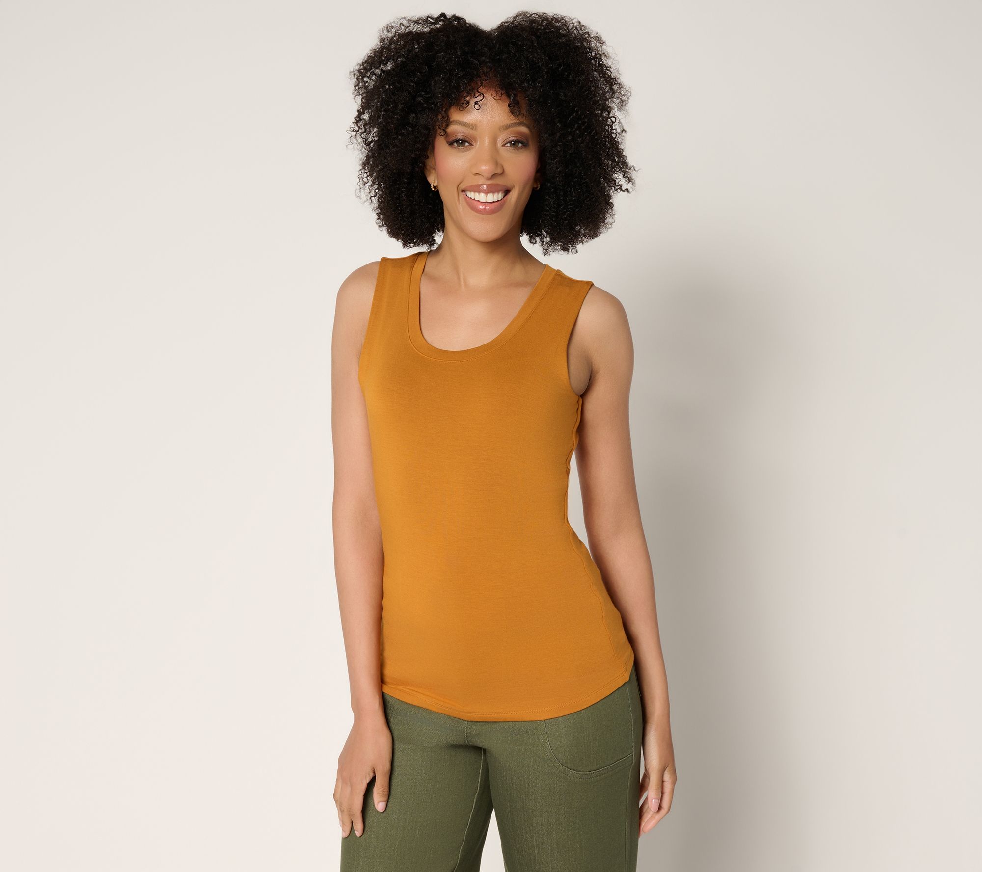 "As Is" Joan Rivers Wardrobe Builders Buttersoft Tank Top