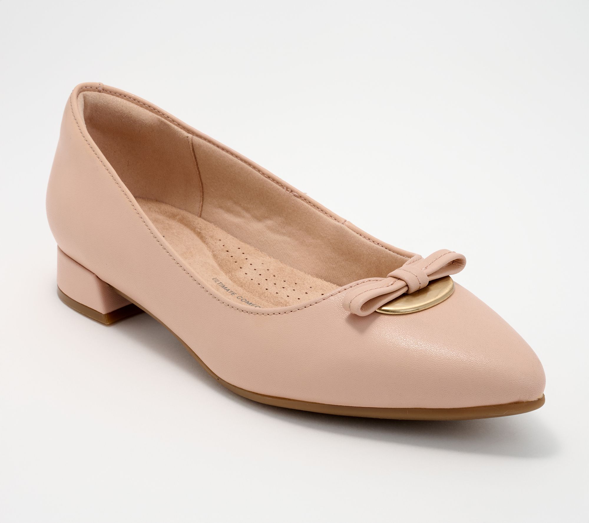 Clarks Collection Leather or Synthetic Flats - Natalyn Trim