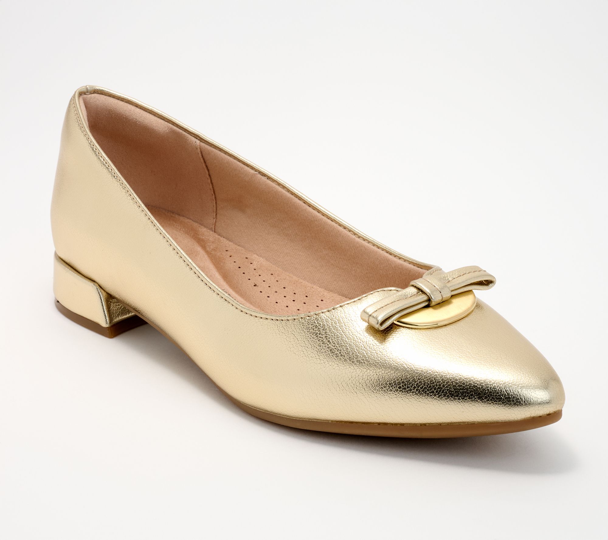 Clarks Collection Leather or Synthetic Flats - Natalyn Trim