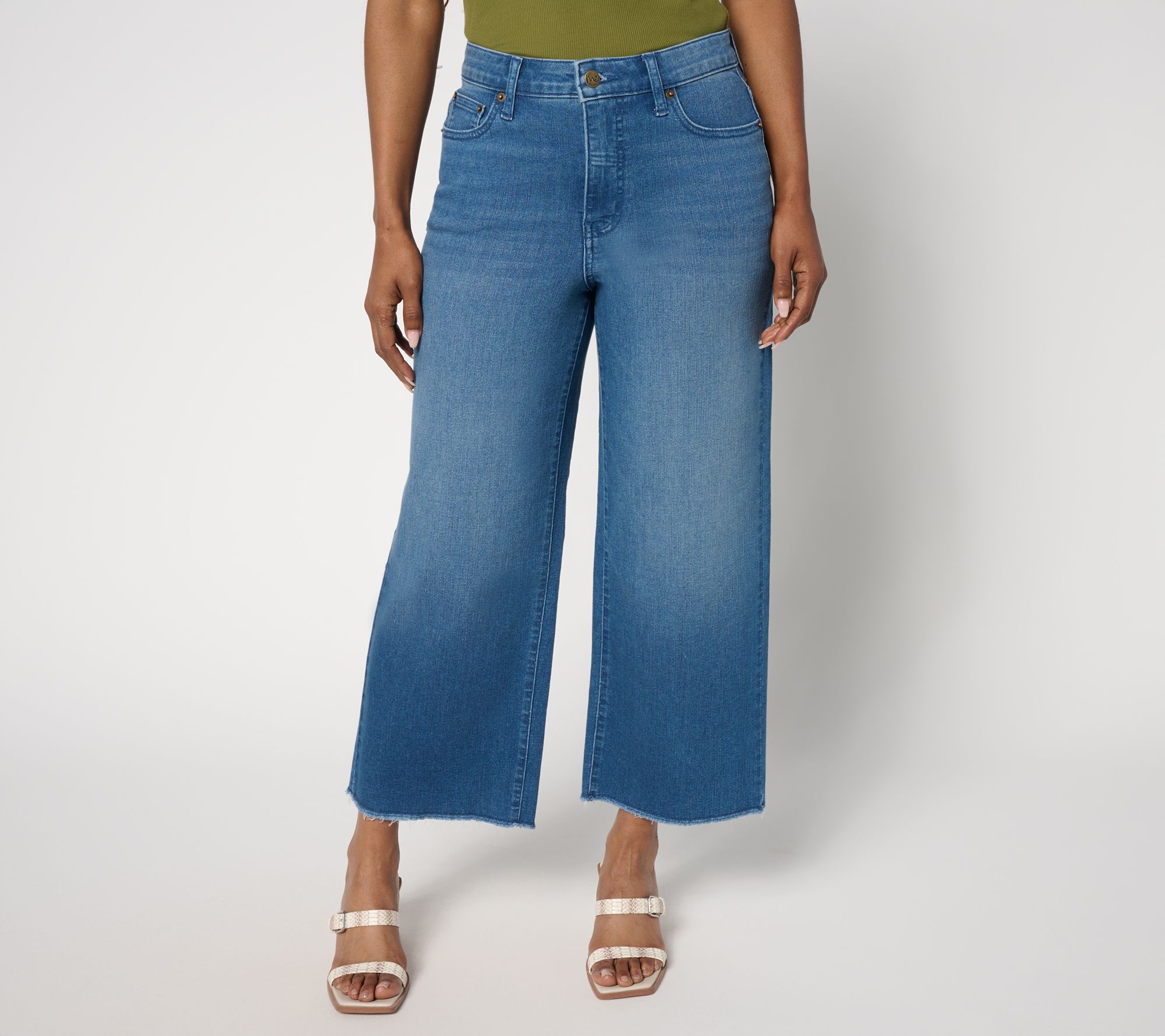 "As Is" Me by Jennie Garth Regular Dodge Indigo Denim Crop Jeans