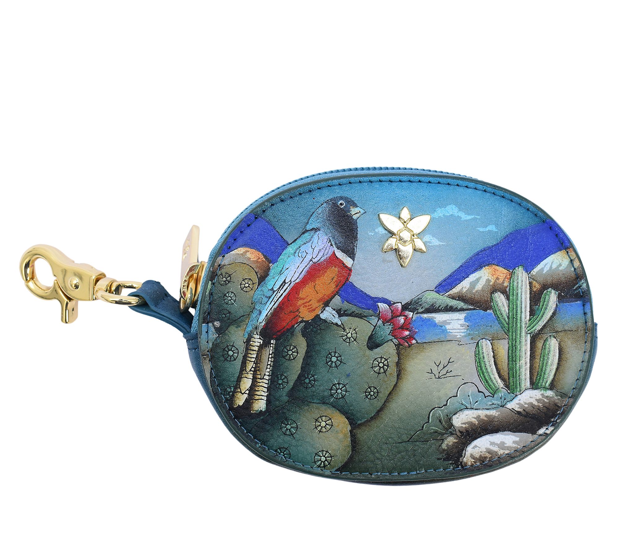 Anuschka Painted Leather RFID Coin Purse