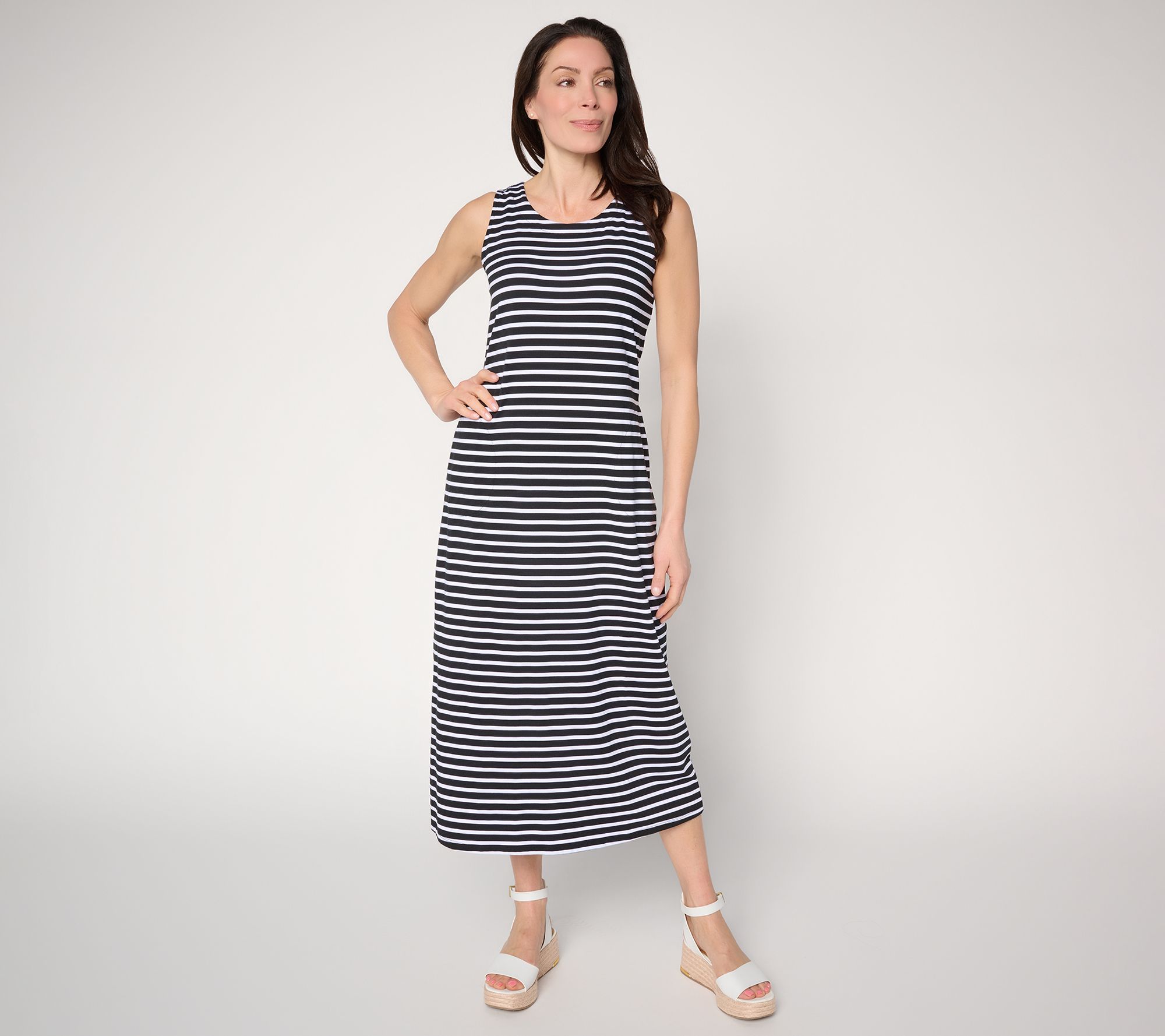 Belle by Kim Gravel Regular TripleLuxe Knit Spring Maxi Dress