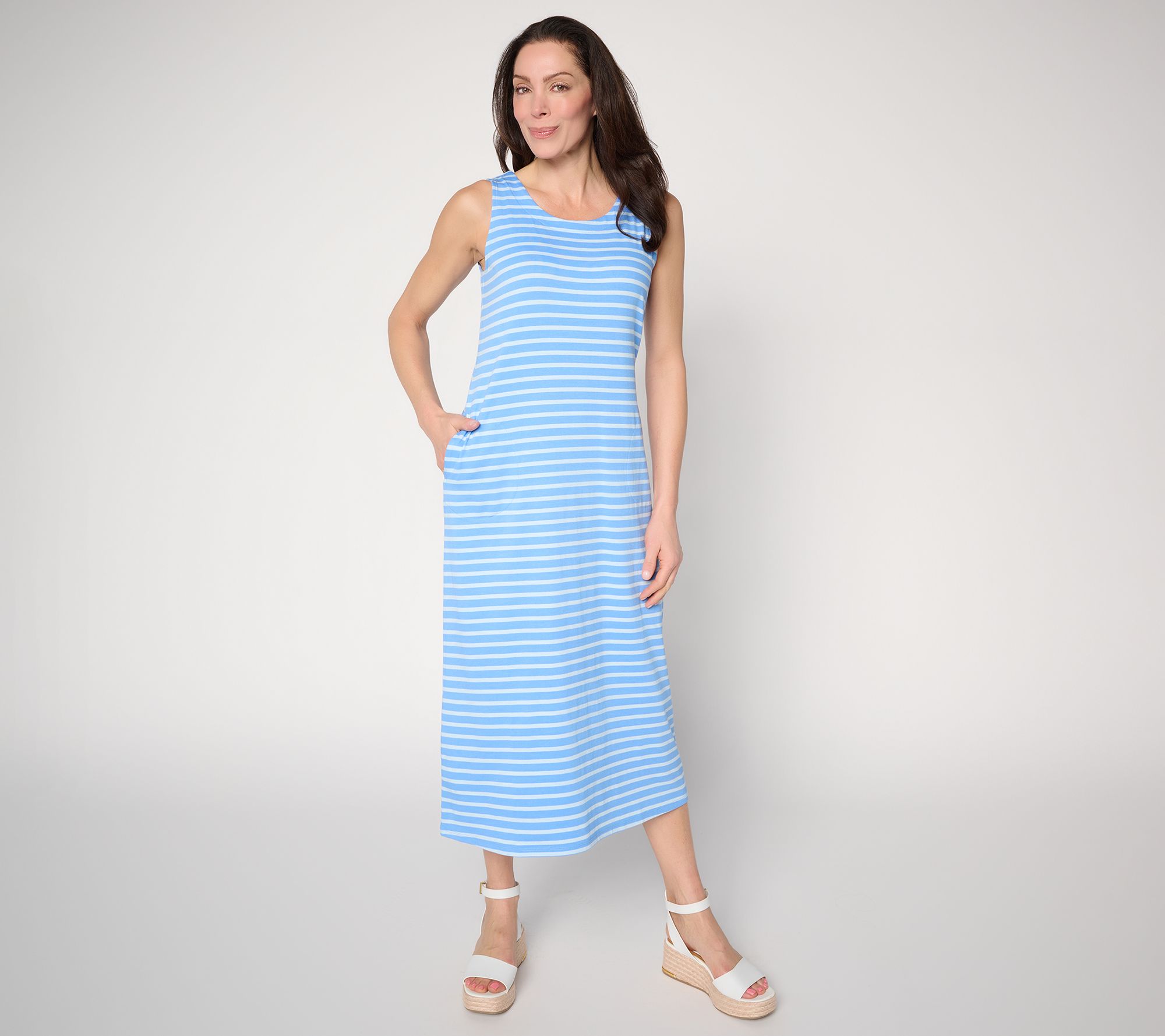 Belle by Kim Gravel Regular TripleLuxe Knit Spring Maxi Dress