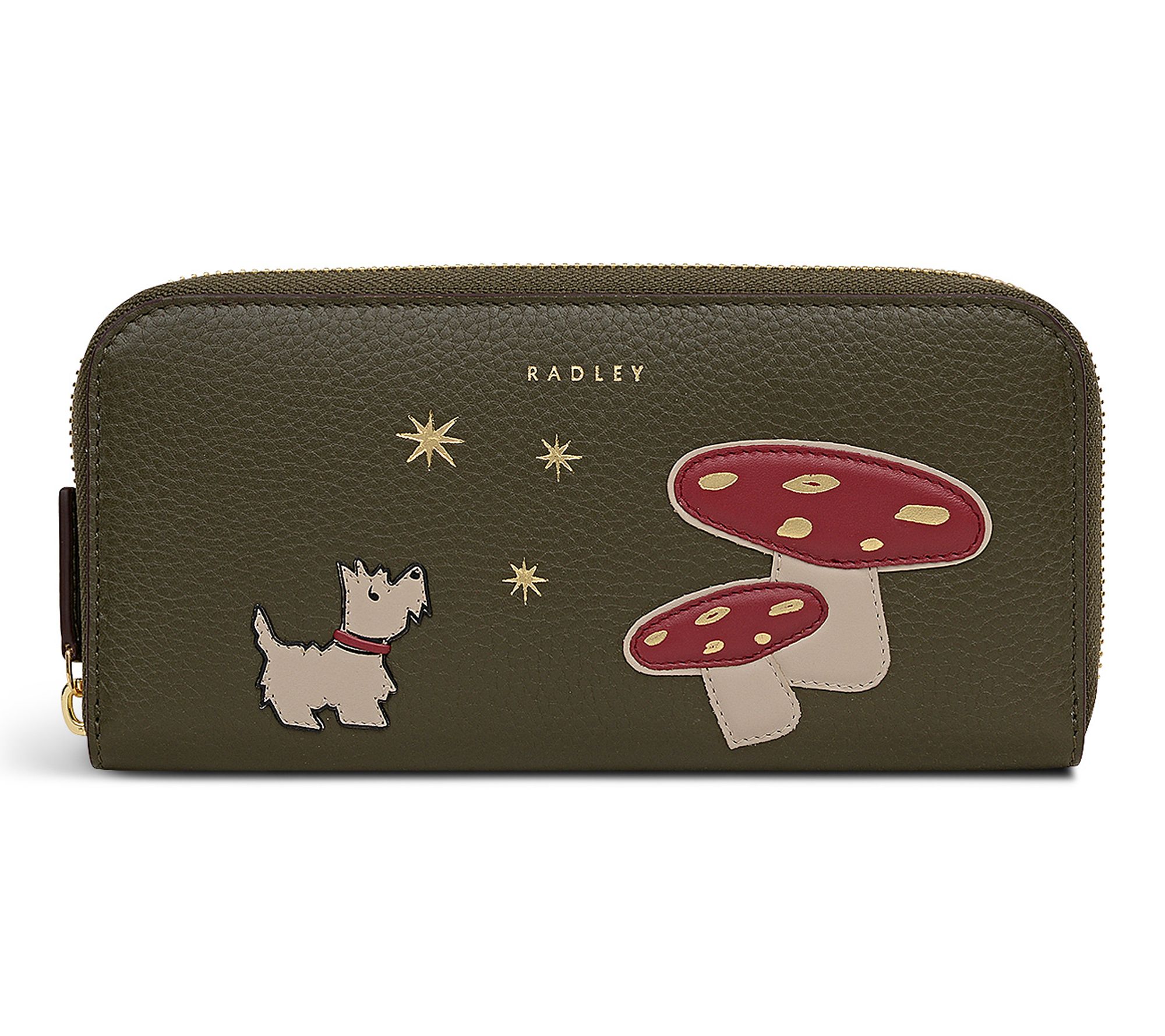 Radley Mushroom Mate Large Zip Around Leather Wallet